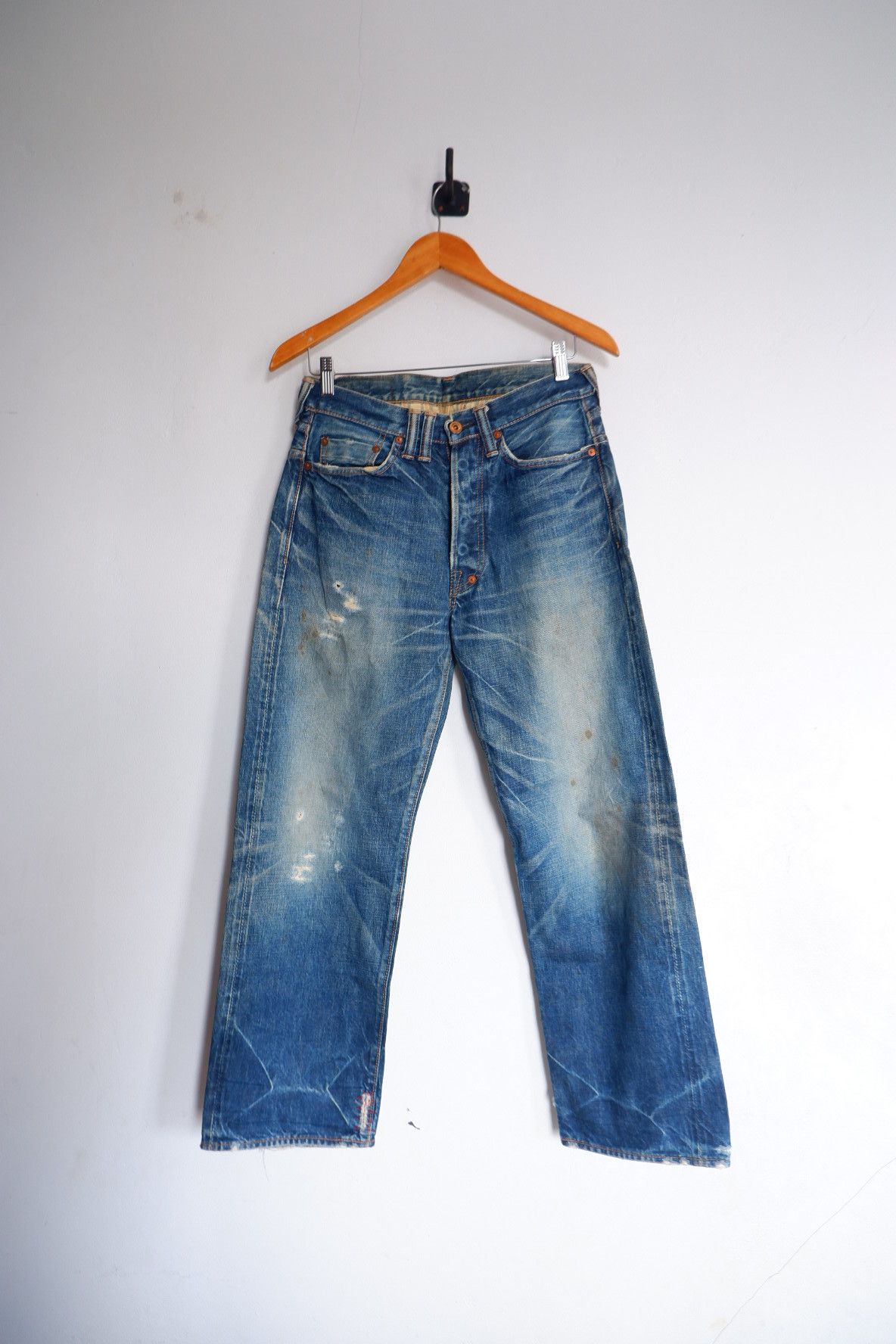ANACHRONORM Anachronorm Vintage Trashed Distressed Selvedge Denim Size US 30 / EU 46 - 1 Thumbnail