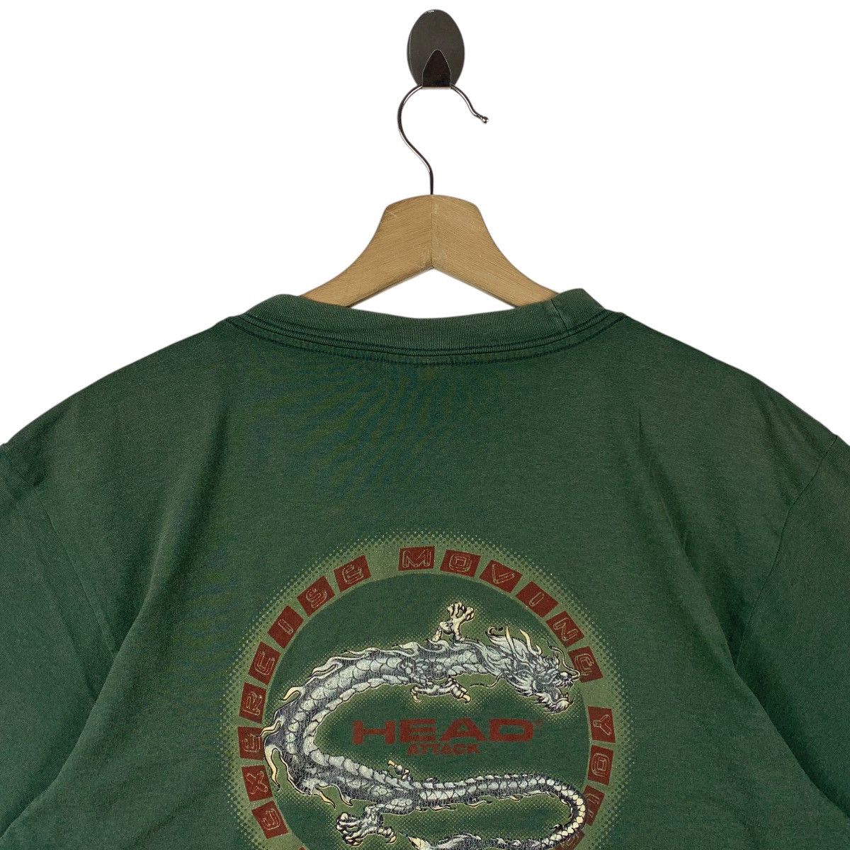 Vintage Vintage HEAD sports brand big dragon printed tee Size US L / EU 52-54 / 3 - 9 Thumbnail