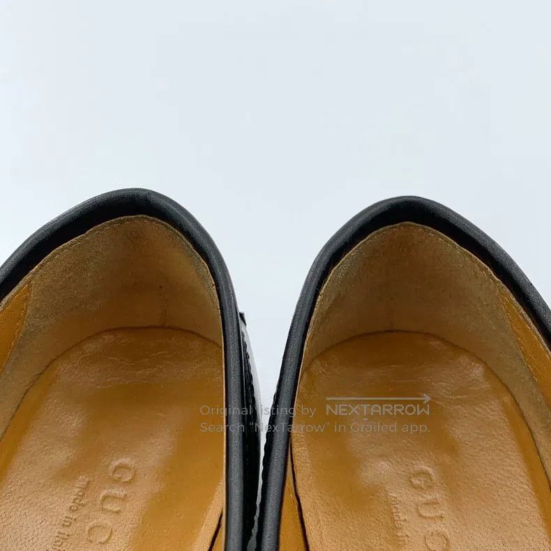 Gucci Gucci Black horse buckle leather casual flat sole shoes Size US 5.5 / IT 35.5 - 9 Thumbnail