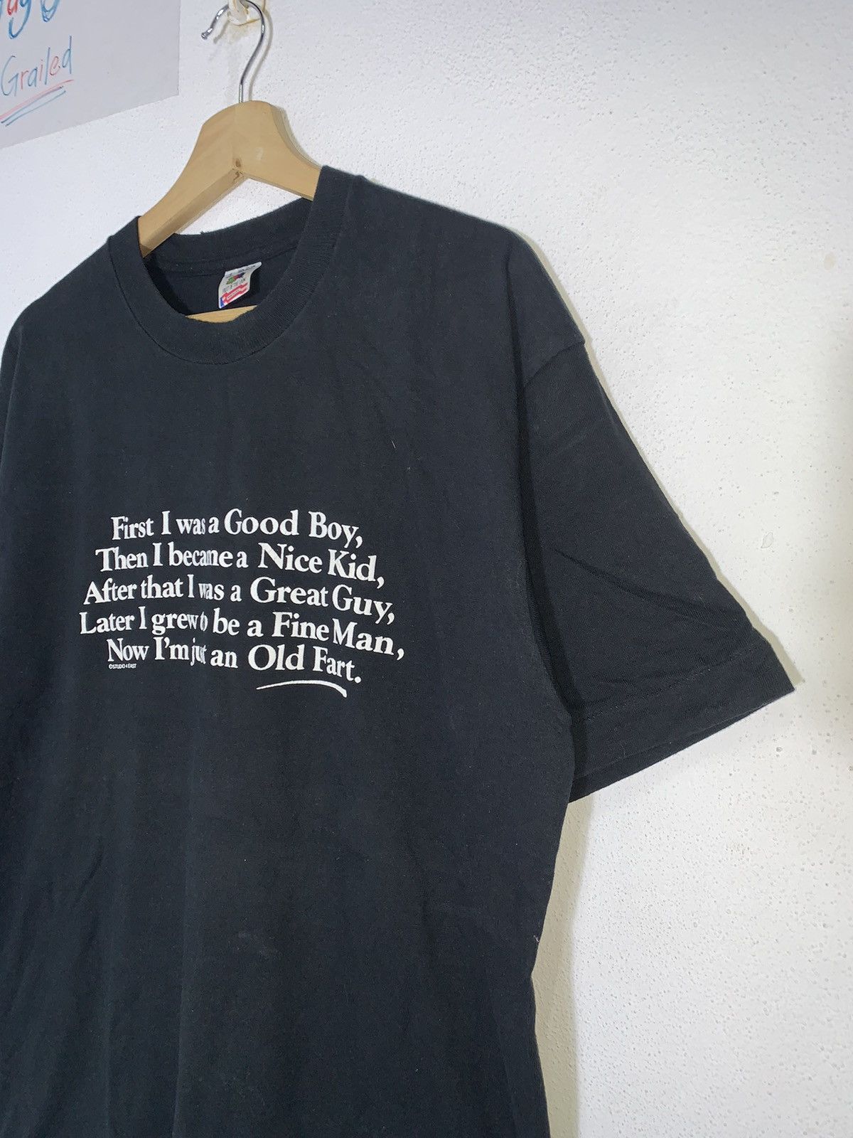 Vintage Vintage wording t-shirt skateboarding Size US L / EU 52-54 / 3 - 3 Thumbnail