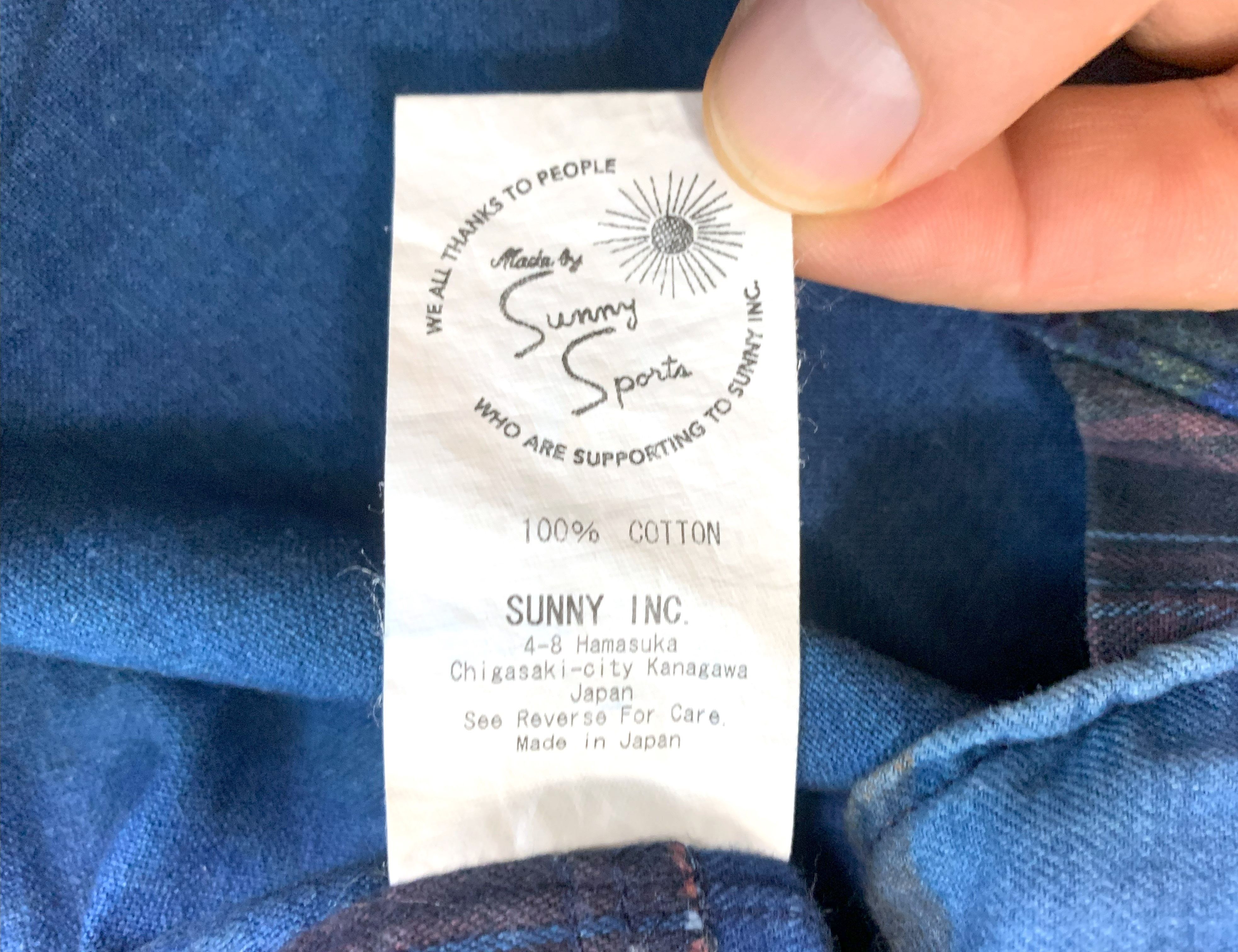 Sunny Sports Sunny Sports indigo patchwork shirt, made in Japan, size S Size US S / EU 44-46 / 1 - 7 Thumbnail
