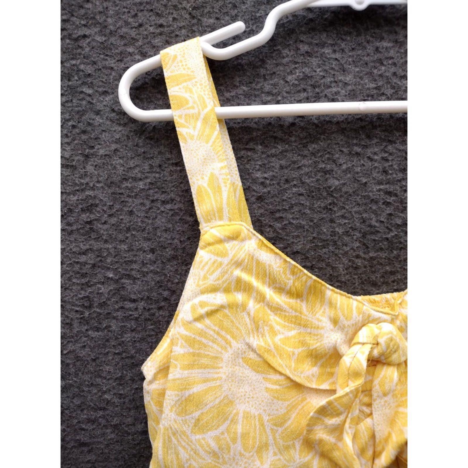 Vintage Wonder Nation Women's Knot Tie Tank Flower Cropped L 10-12 Yellow Camisole Sleeveless Vintage No N/A Size L / US 10 / IT 46 - 7 Thumbnail