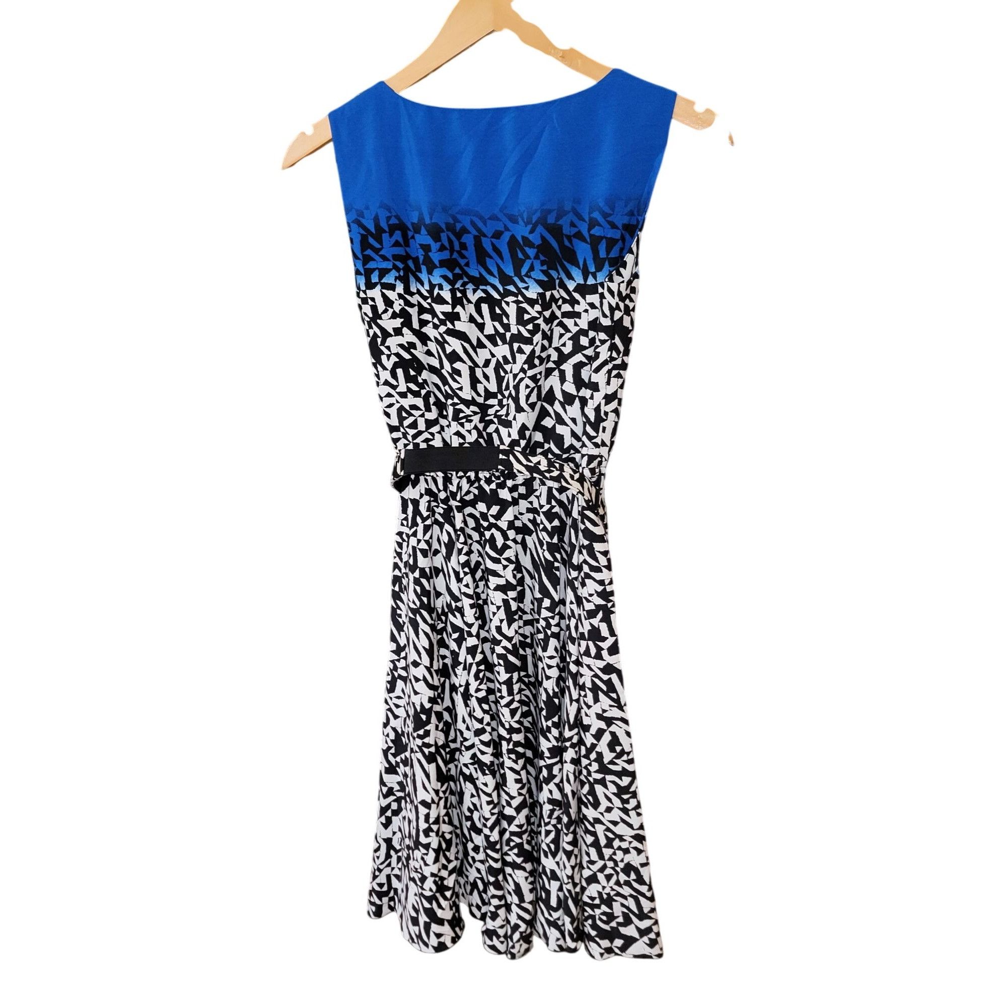 Alfani Alfani Womens Petite Abstract Print Sleeveless Dress Size 2P Size XS / US 0-2 / IT 36-38 - 2 Thumbnail