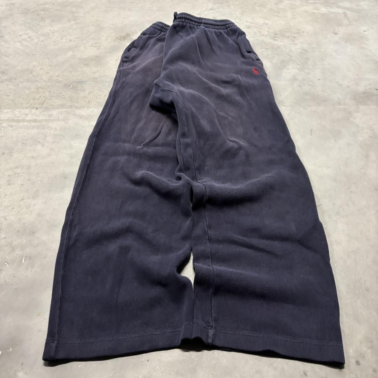 Polo Ralph Lauren × Vintage Crazy Vintage Y2K/2000s Baggy Navy Blue Polo Ralph Lauren Skater Essential Sweatpants! Size US 32 / EU 48 - 3 Thumbnail