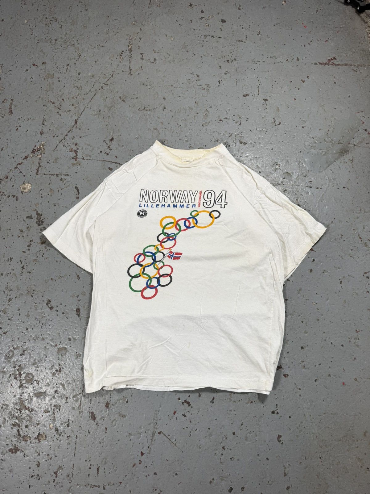 Vintage Vintage 1994 Norway Olympics Single Stitch Tee Size US M / EU 48-50 / 2 - 1 Thumbnail