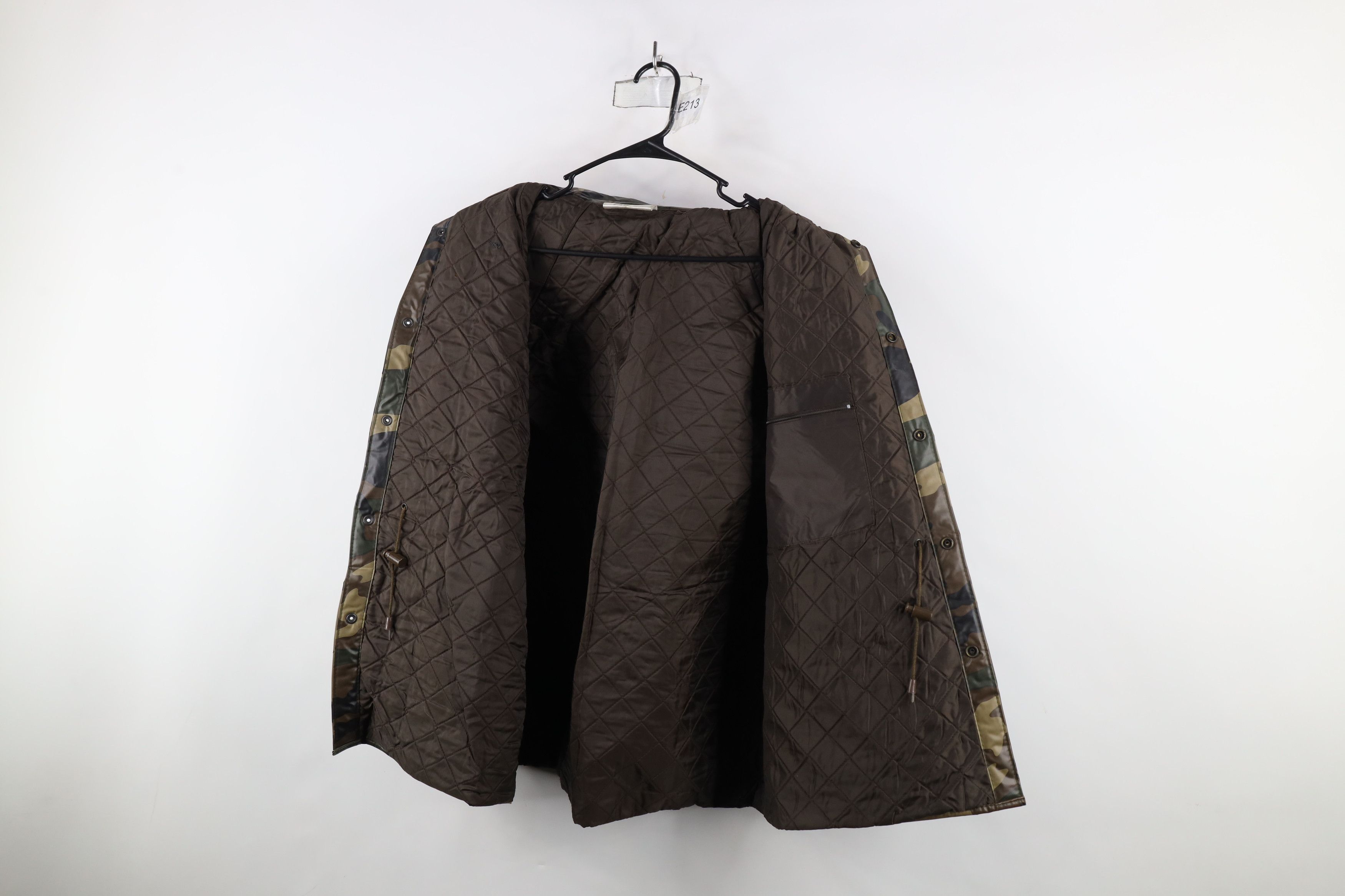 Vintage Vintage 90s Streetwear Quilted Duck Camouflage Hooded Jacket Size US L / EU 52-54 / 3 - 9 Thumbnail