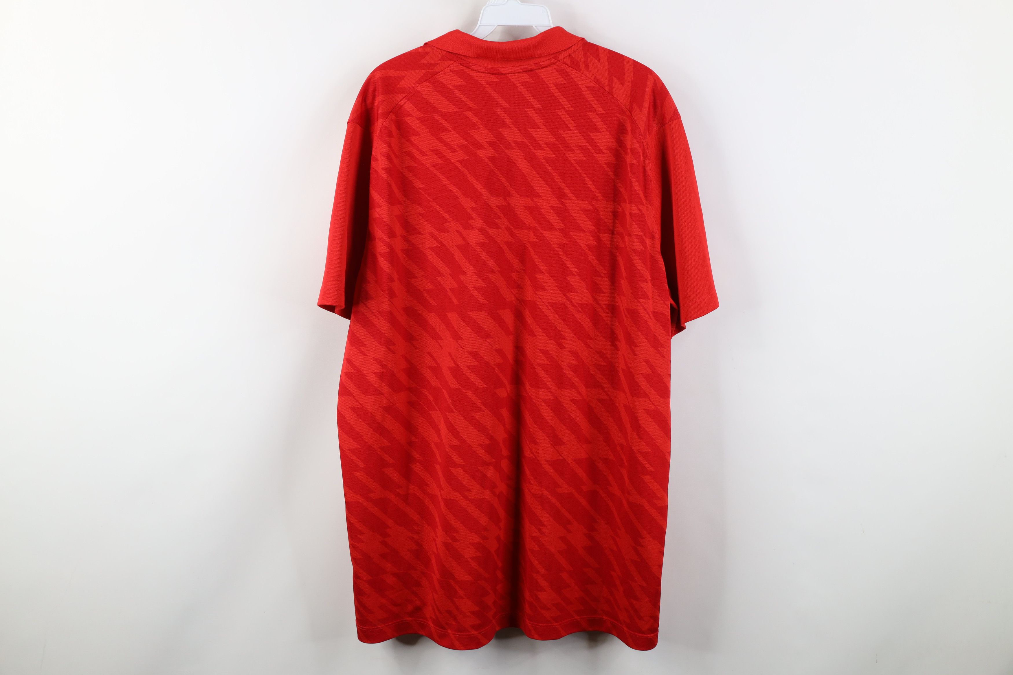 Nike Nike Ohio State University Football Knit Golf Polo Shirt Red Size US XL / EU 56 / 4 - 12 Thumbnail