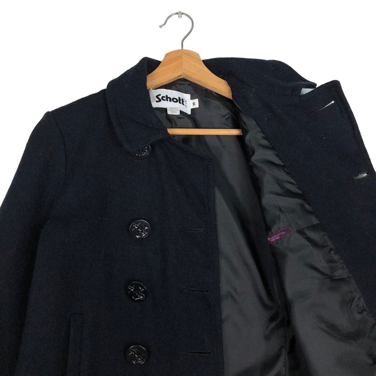 Schott 🔥Vintage Wool Duffle Jacket Schott Double Breast Size US M / EU 48-50 / 2 - 10 Thumbnail
