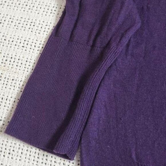 Designer Amber Sun Sz L Purple Button-down LS Cardigan with Pockets Size L / US 10 / IT 46 - 7 Thumbnail