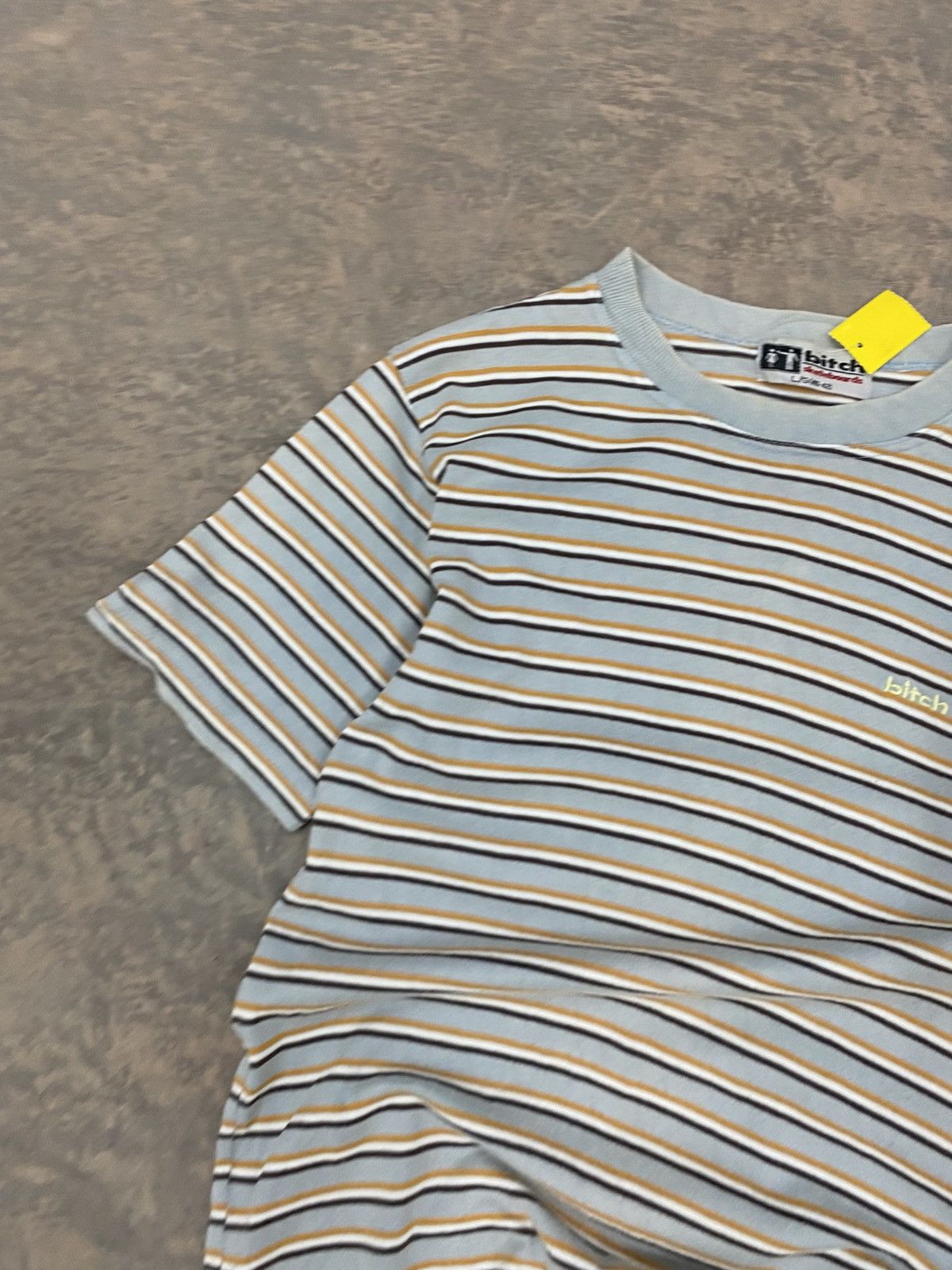 Sex Skateboards VINTAGE BITCH SKATEBOARD STRIPED TEE Size US XS / EU 42 / 0 - 7 Thumbnail