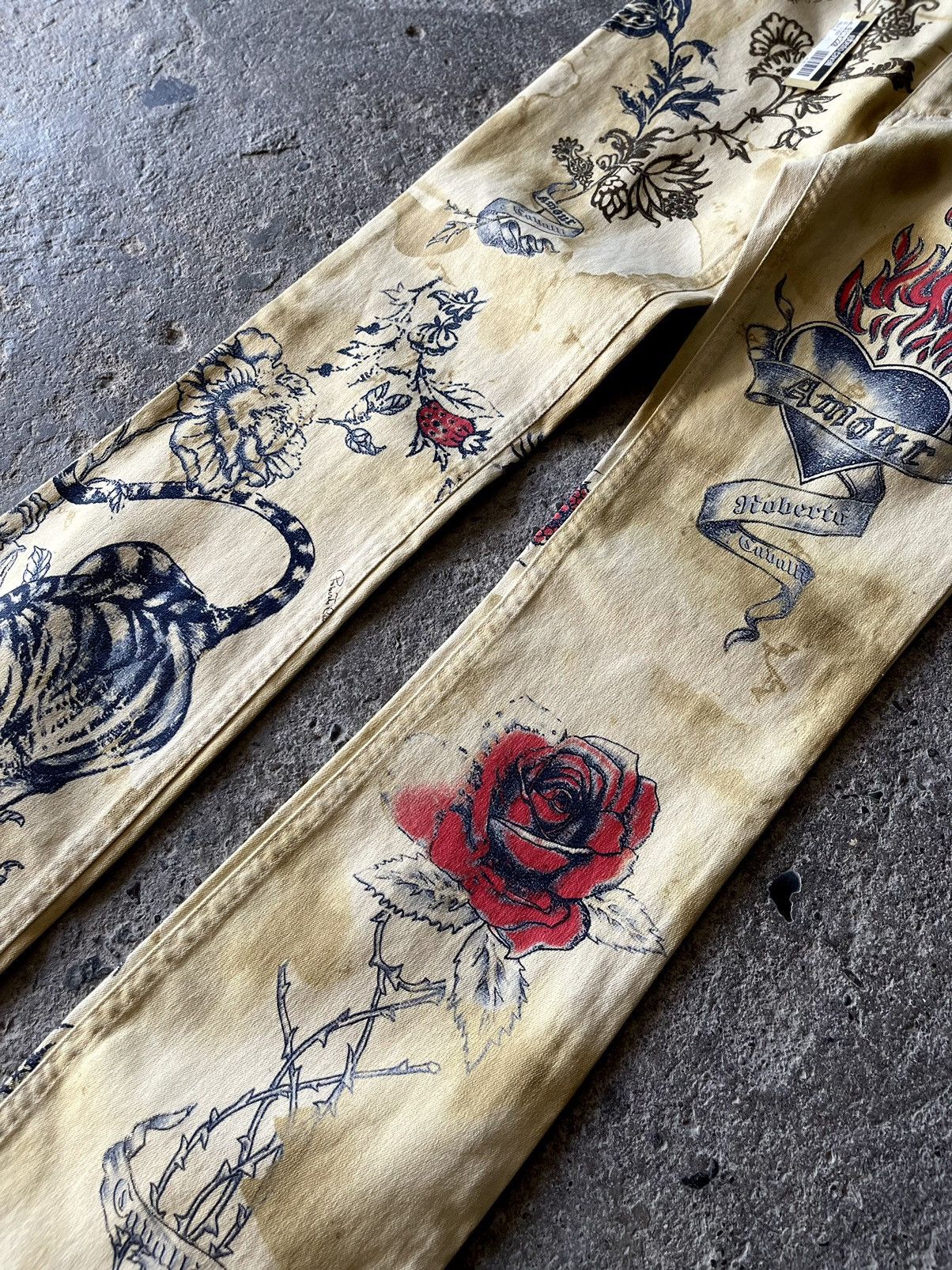 Roberto Cavalli Archive Roberto Cavalli - S/S 2003 - Tattoo Jeans Size 25" / US 0 / IT 36 - 5 Thumbnail