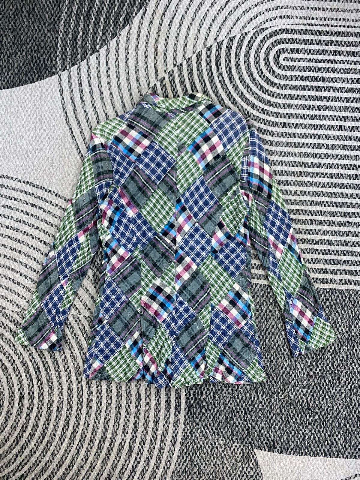 Neighborhood 2003 Neighborhood Multicolor Patchwork Checked Button Jacket Size US XXS / EU 40 - 2 Thumbnail