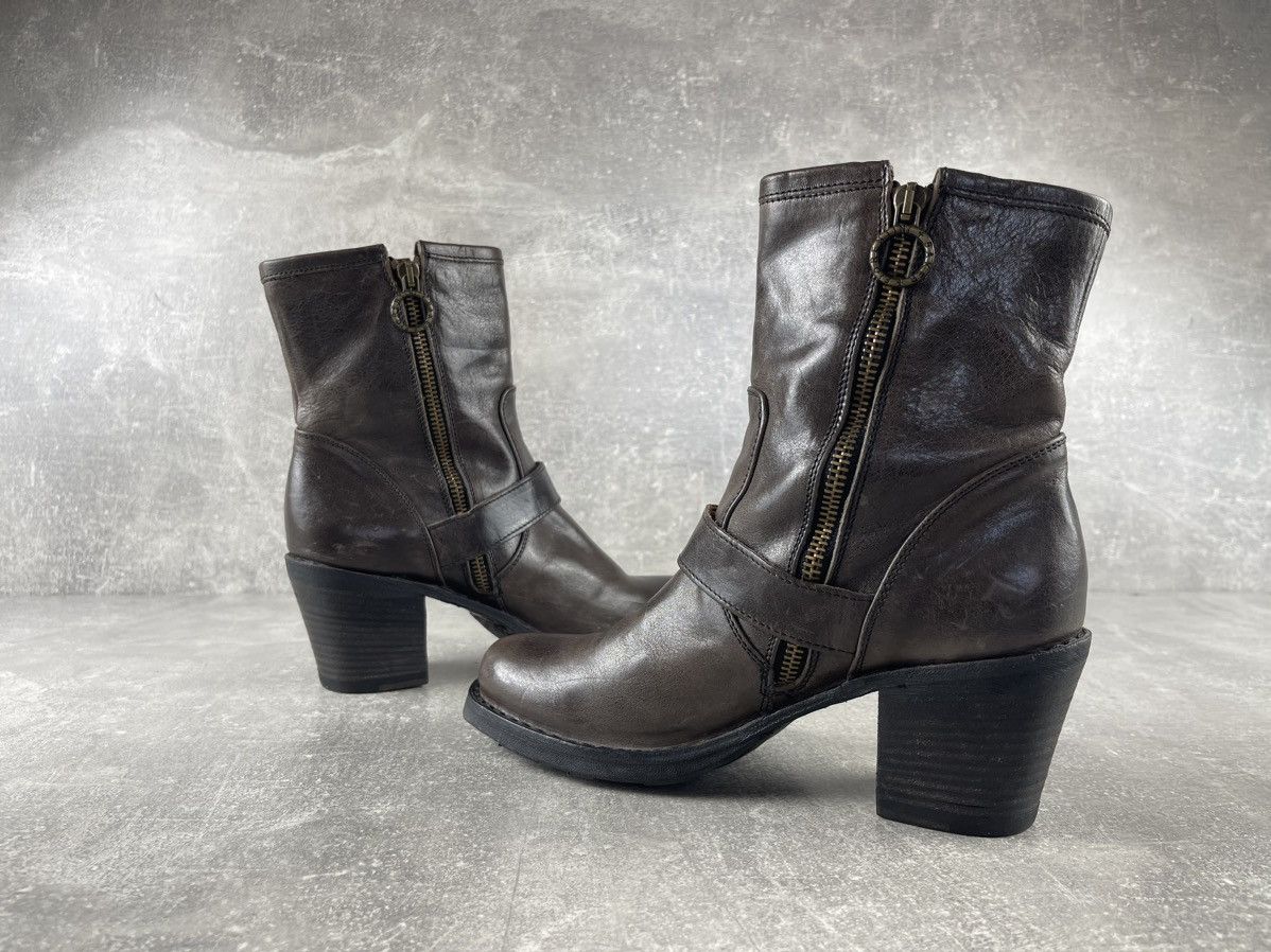 Fiorentini + Baker Fiorentini + Baker Avant Garde Leather Buckle Ankle Boots Size US 7 / IT 37 - 5 Thumbnail