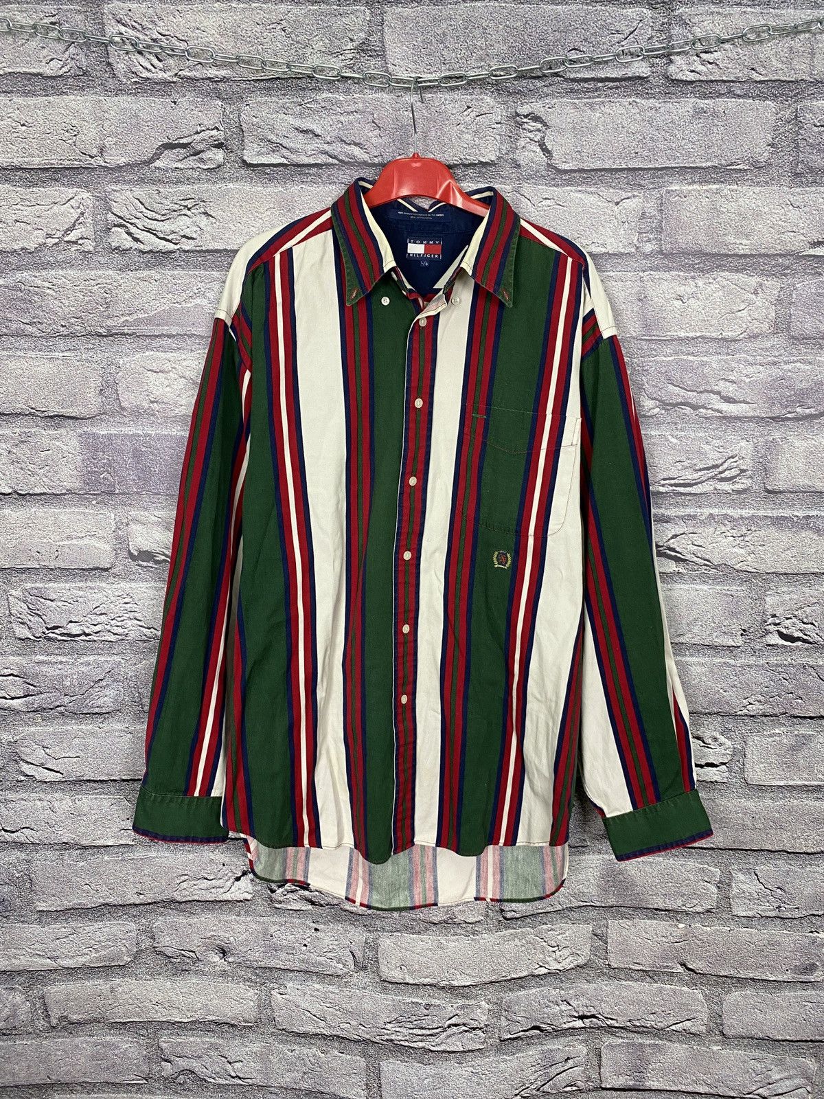 Tommy Hilfiger Vintage very rare shirt Tommy Hilfiger y2k T-shirt Size US L / EU 52-54 / 3 - 1 Thumbnail