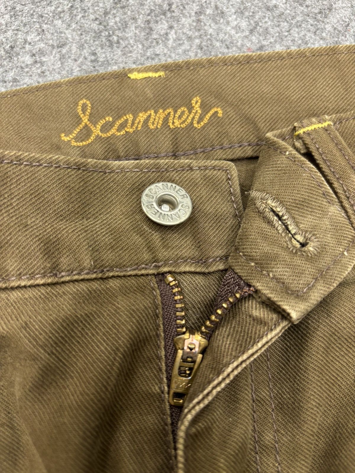 Japanese Brand 💥Japan Minimalist💥Scanner Fundamental Cinch Back Denim F664 Size US 34 / EU 50 - 14 Thumbnail