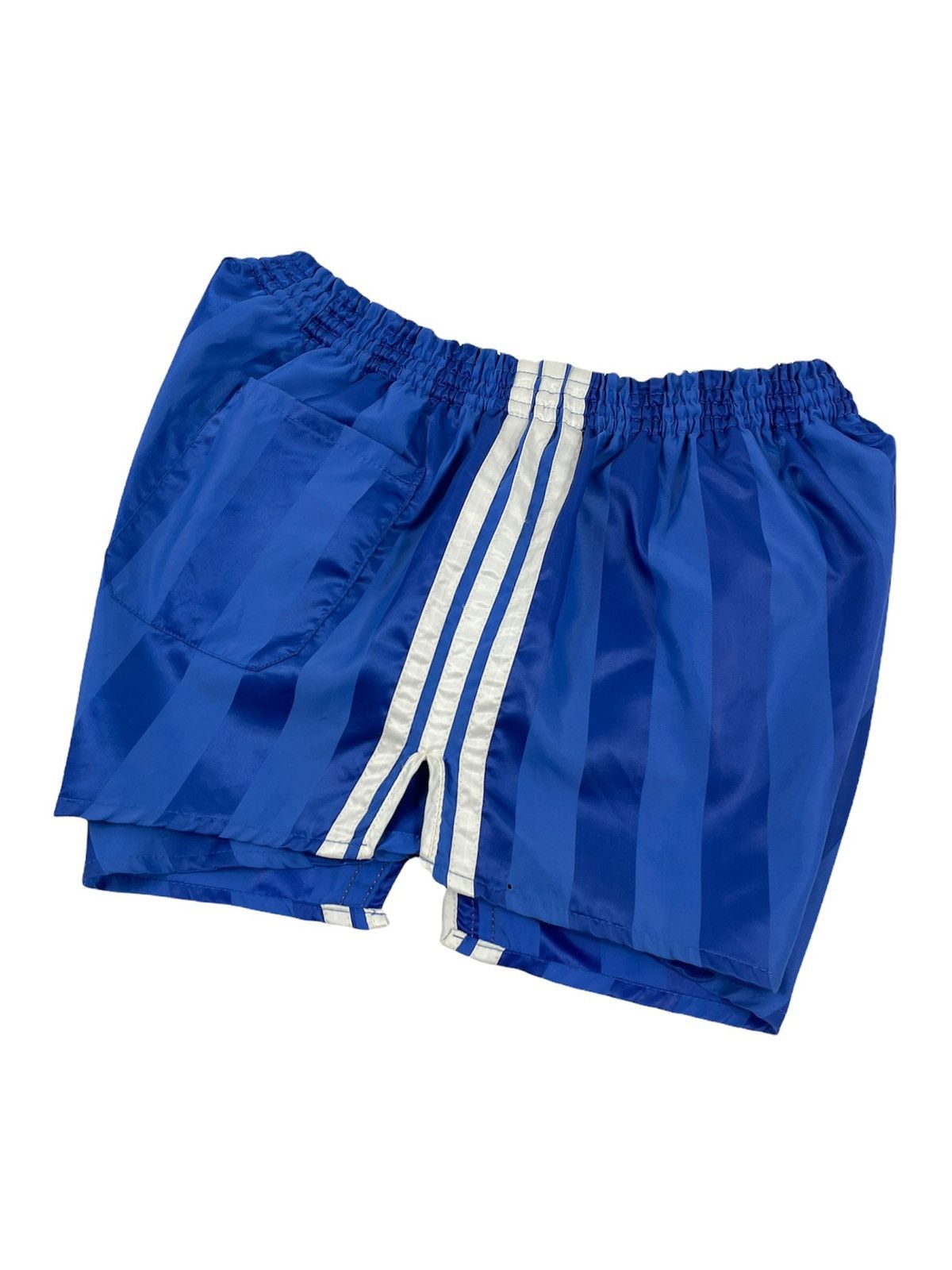 Adidas 70 ADIDAS West Germany 3-Stripes Nylon Sprinter Glanz Shorts Size US 32 / EU 48 - 6 Thumbnail