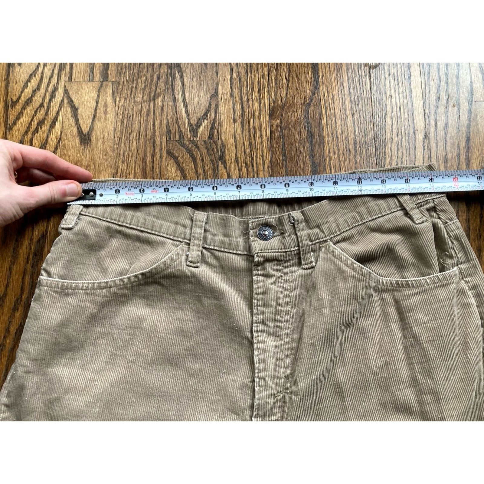 Levi's VINTAGE Levi's Pants Mens 33x32 Beige 519 USA Made 80s Corduroy Size US 33 - 5 Thumbnail
