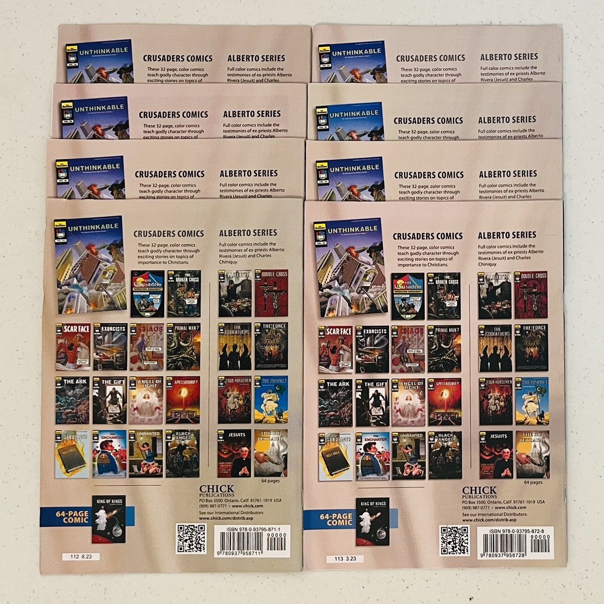 Other ALBERTO SERIES PACK - Set Of 8 Comics by Jack T Chick *NEW* Size ONE SIZE - 2 Thumbnail