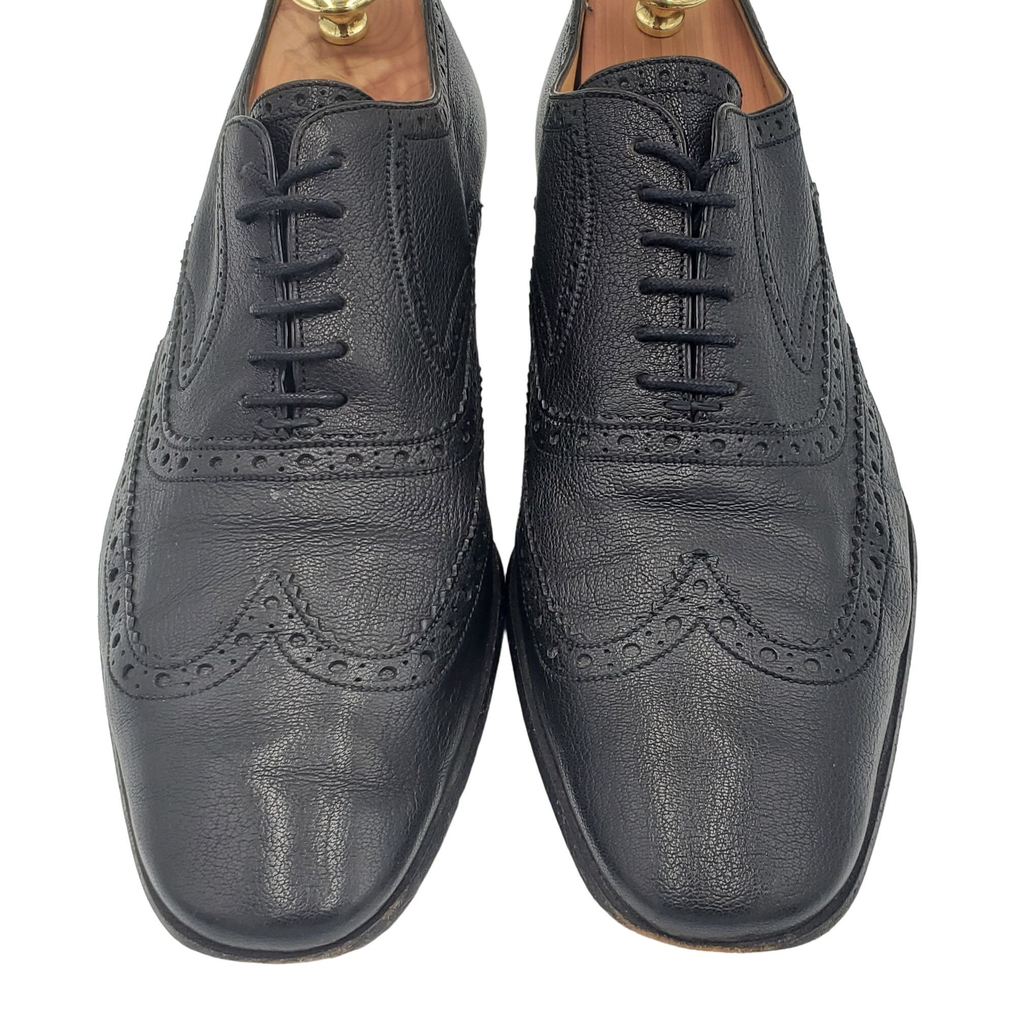 Bally Vintage Bally Switzerland Dress Shoes Men 9.5 Black Leather Size US 9.5 / EU 42-43 - 3 Thumbnail