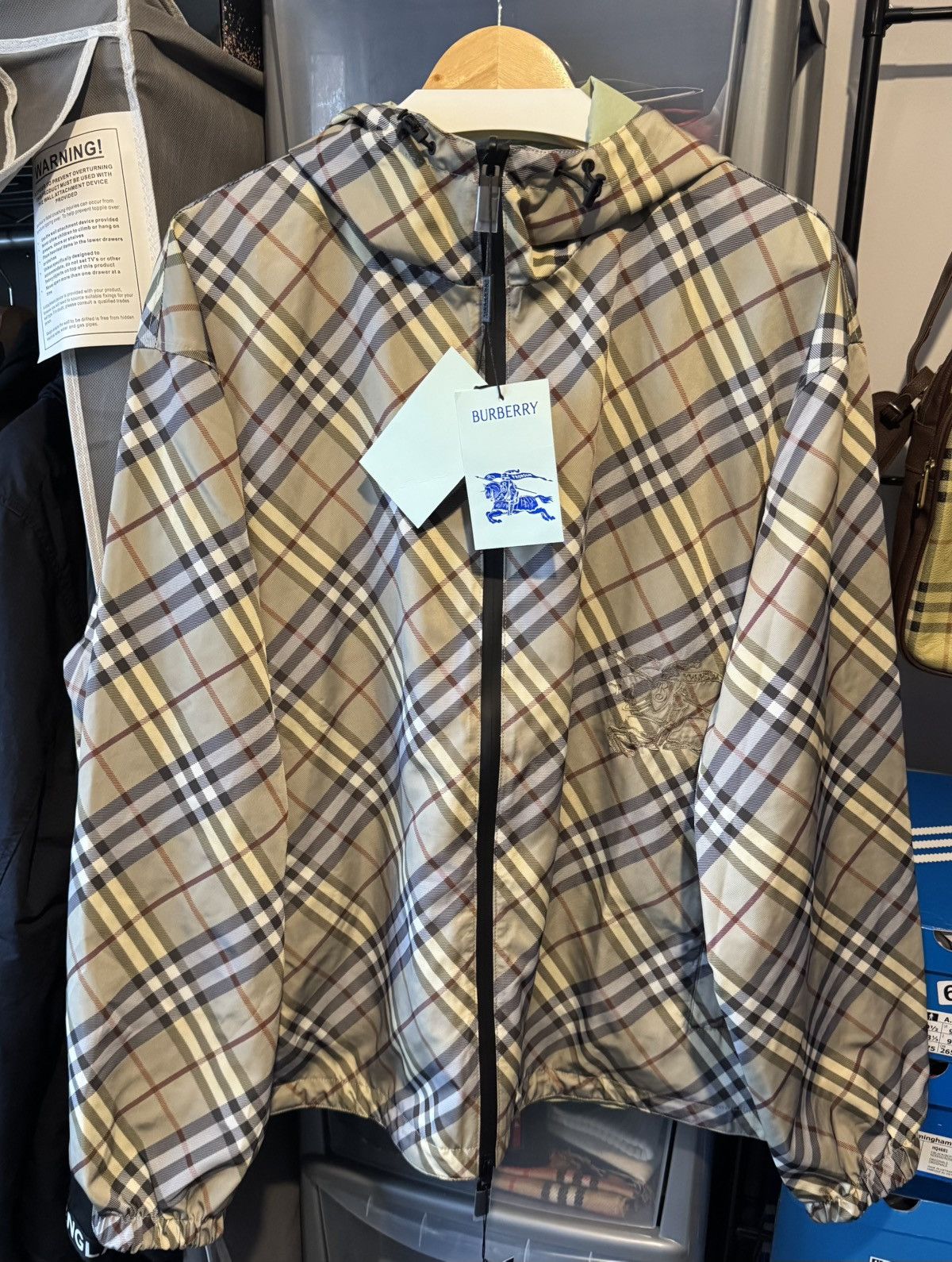 Burberry Burberry Reversible Windbreaker Jacket Size US XL / EU 56 / 4 - 1 Thumbnail