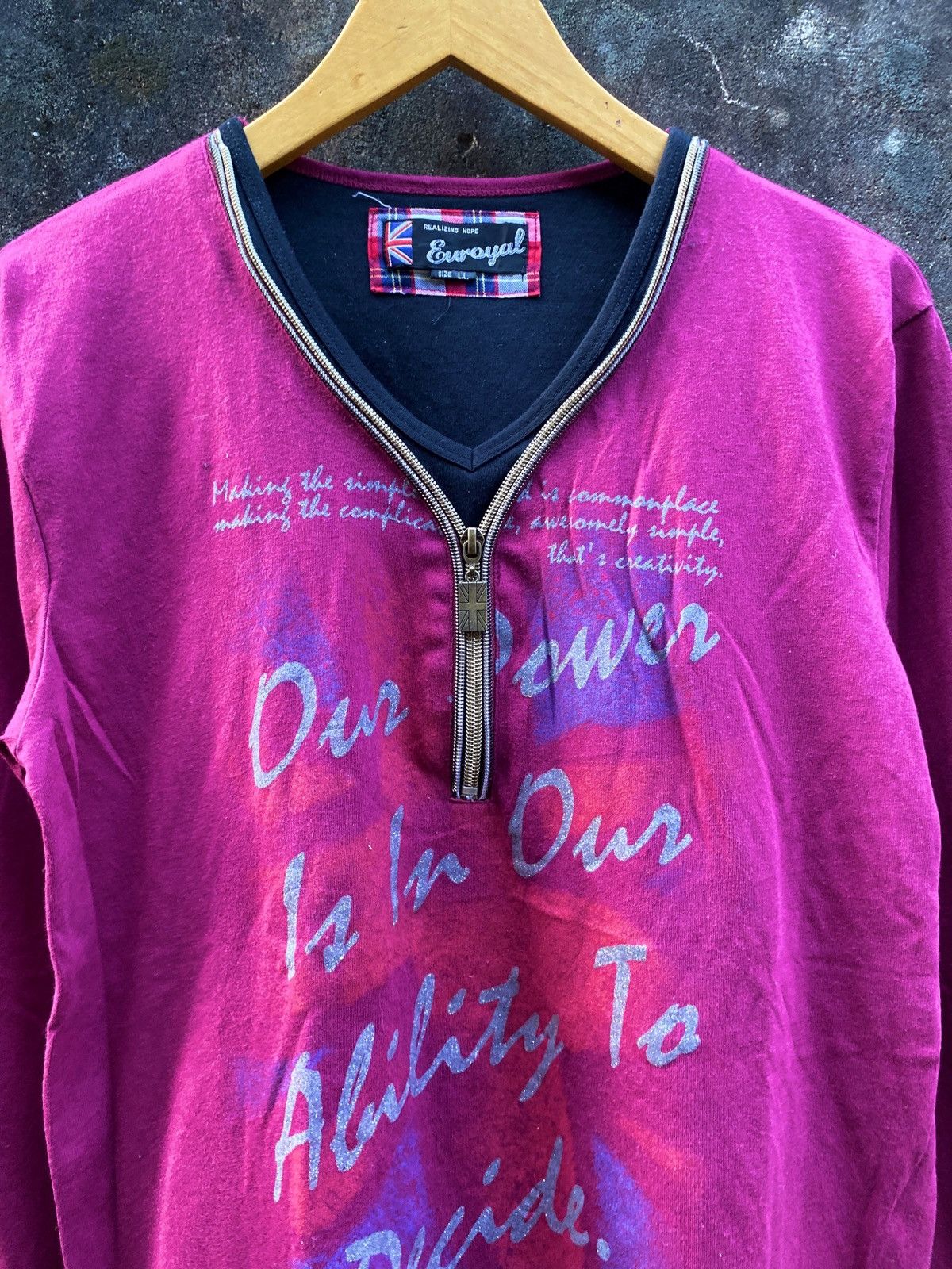 If Six Was Nine × Le Grande Bleu (L.G.B.) Japanese Euroyal Double Layer Poem Punk LGB style Size US L / EU 52-54 / 3 - 2 Thumbnail