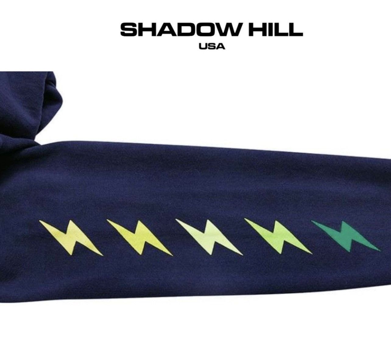 Shadow Hill Shadow Hill USA Lightning Bolt Gradient Pullover Hoodie Size US XS / EU 42 / 0 - 2 Thumbnail