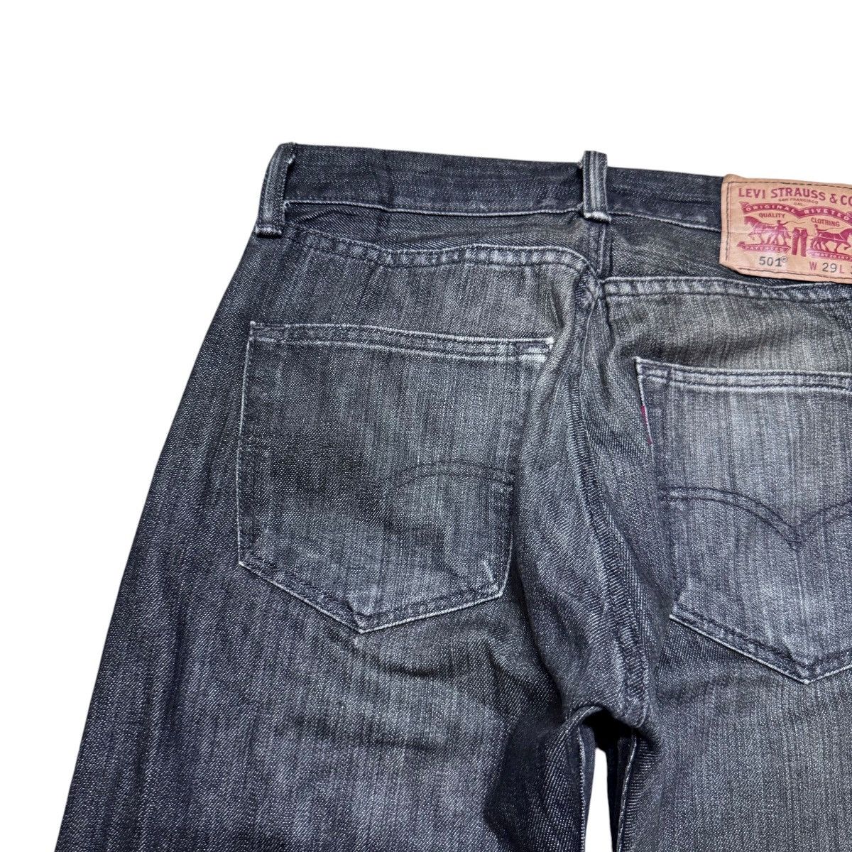 Levi's Levis 501 Black Denim Jeans Size US 30 / EU 46 - 10 Thumbnail