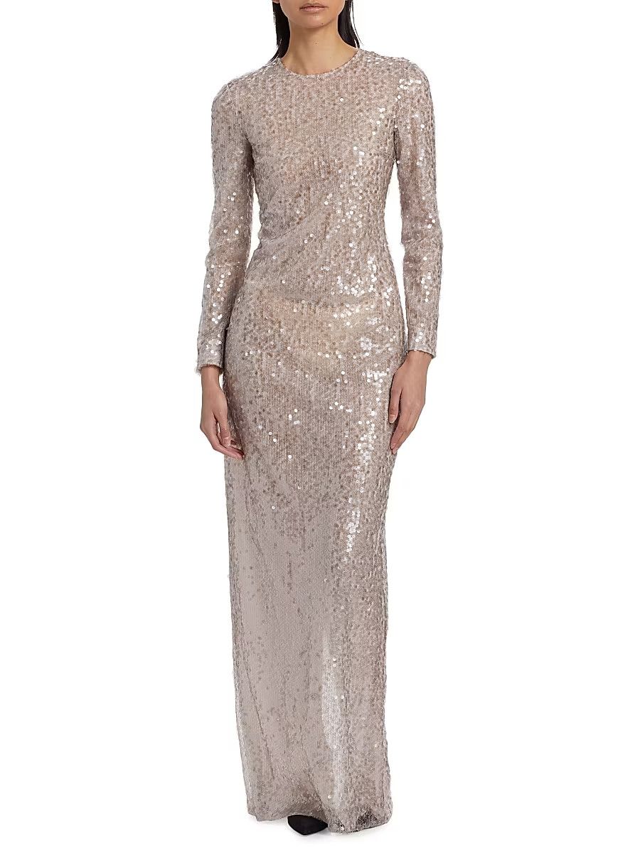 16Arlington o1mle1125 Lore Gown Polvere in Silver Size XS / US 0-2 / IT 36-38 - 4 Thumbnail