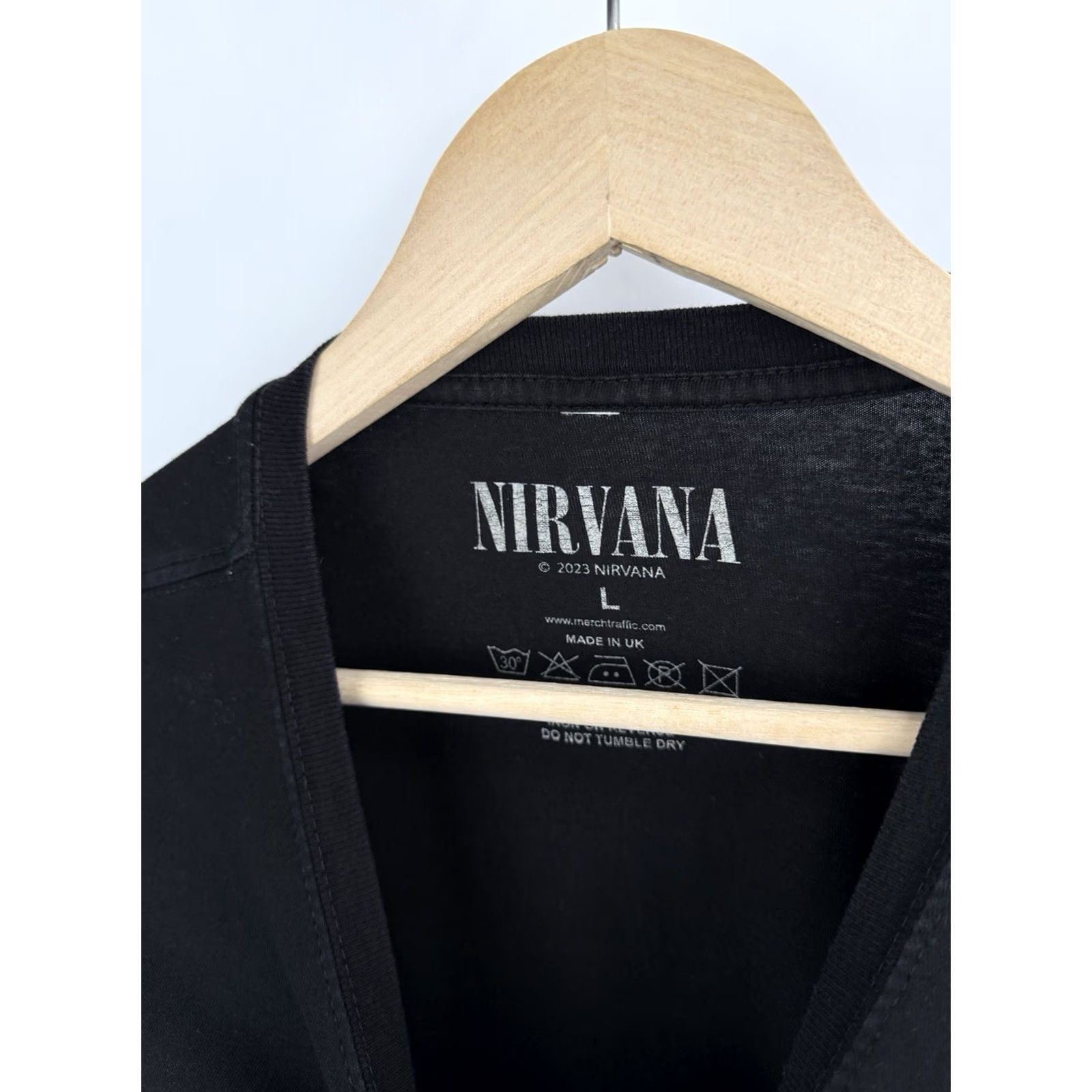 Vintage VINTAGE Nirvana T-Shirt Kurt Cobain In Utero Oversized L/XL Black Men Size US L / EU 52-54 / 3 - 5 Thumbnail