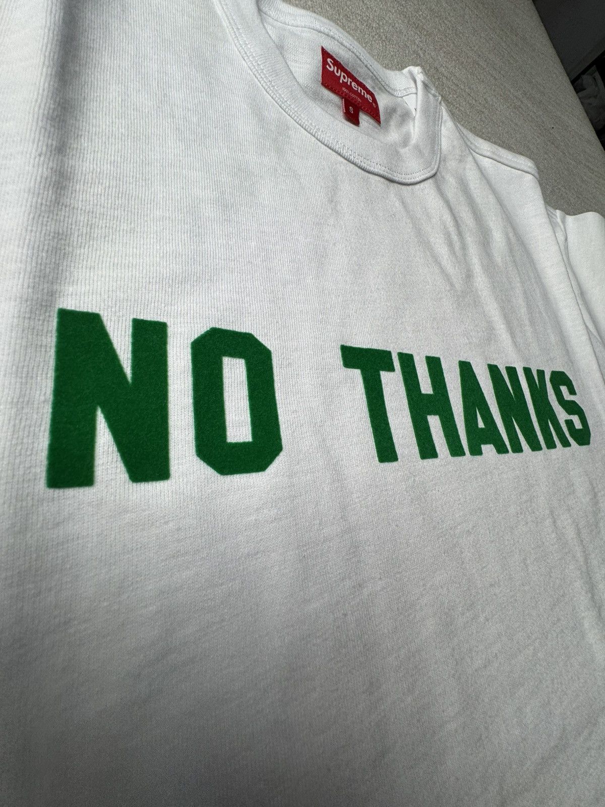 Supreme NO THANKS tee Size US S / EU 44-46 / 1 - 1 Thumbnail