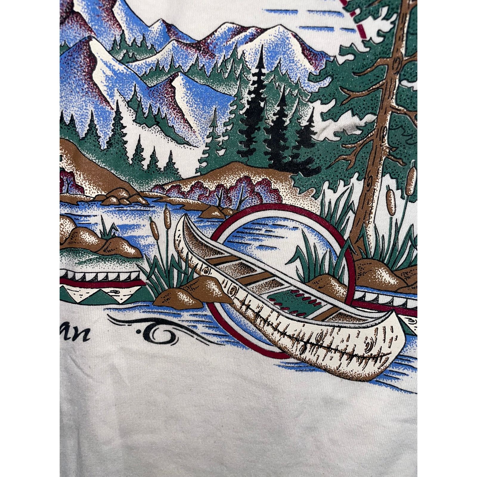Vintage Vintage Montana Tee Signal Sport USA Nature Ringer L 90s Size US L / EU 52-54 / 3 - 5 Thumbnail