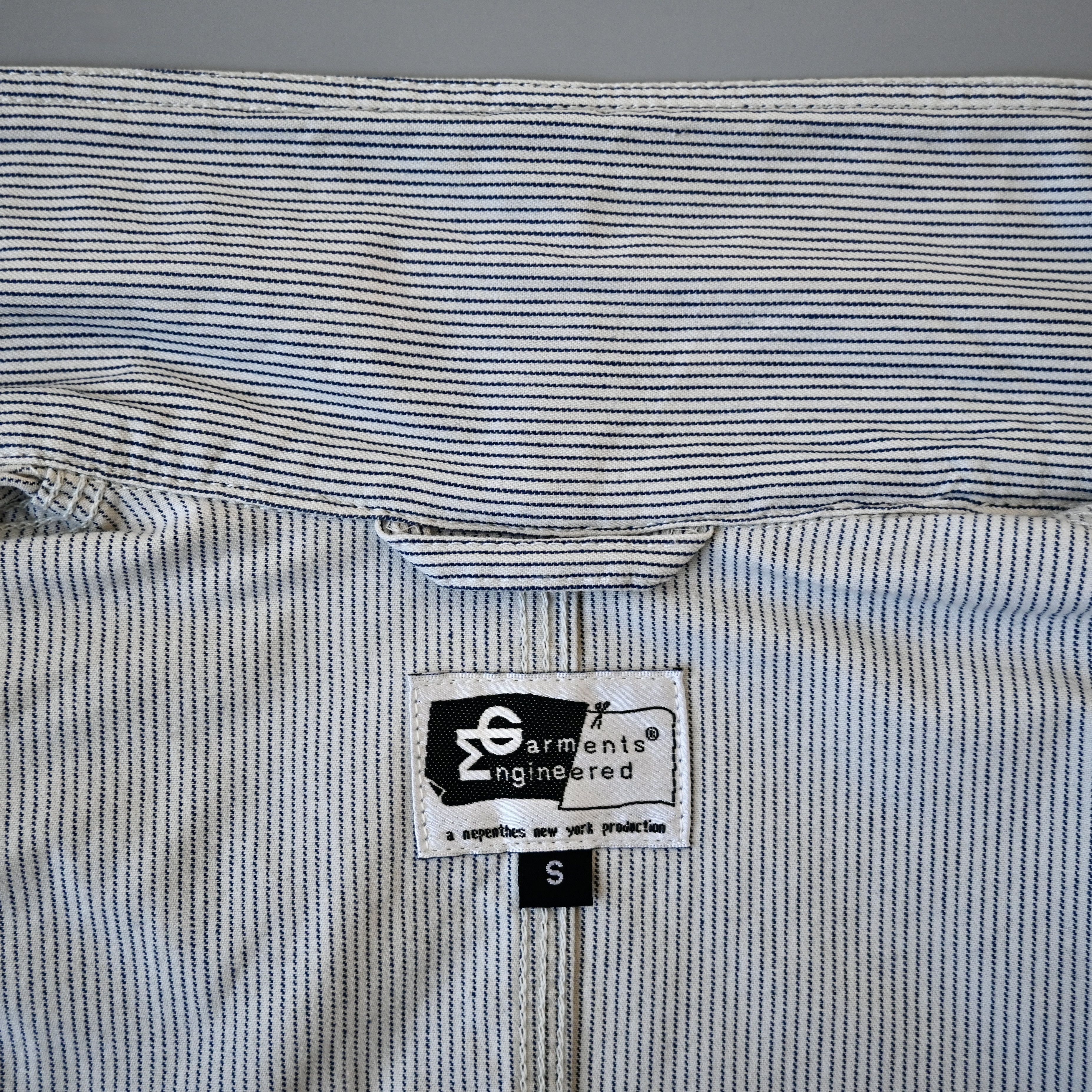 Engineered Garments VTG 2000s Engineered Garments hickory twill "Shop Coat" Size US S / EU 44-46 / 1 - 9 Thumbnail