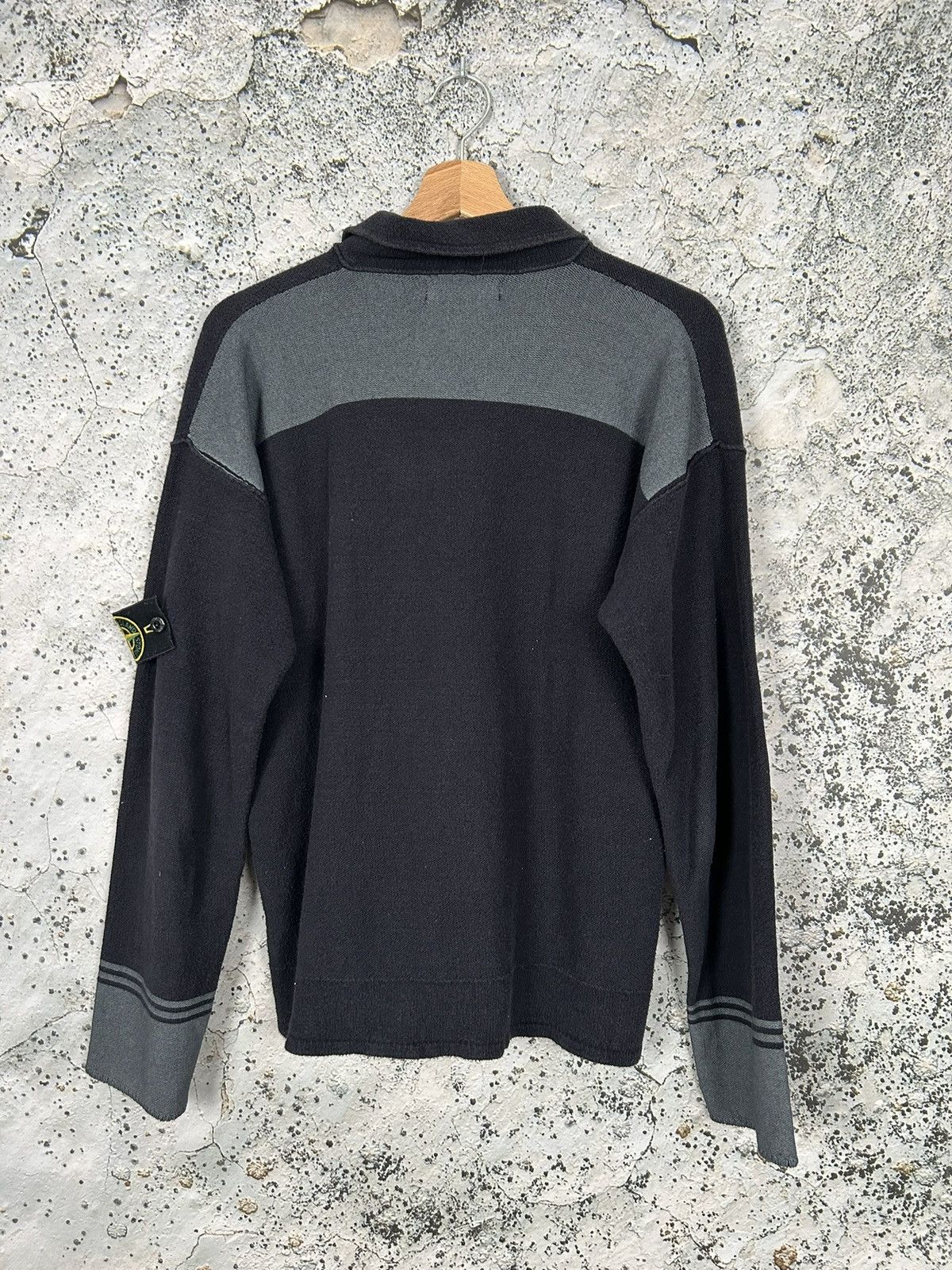Stone Island Vintage Stone Island 90s Archive Polo Sweater Rare Designer Size US L / EU 52-54 / 3 - 6 Thumbnail