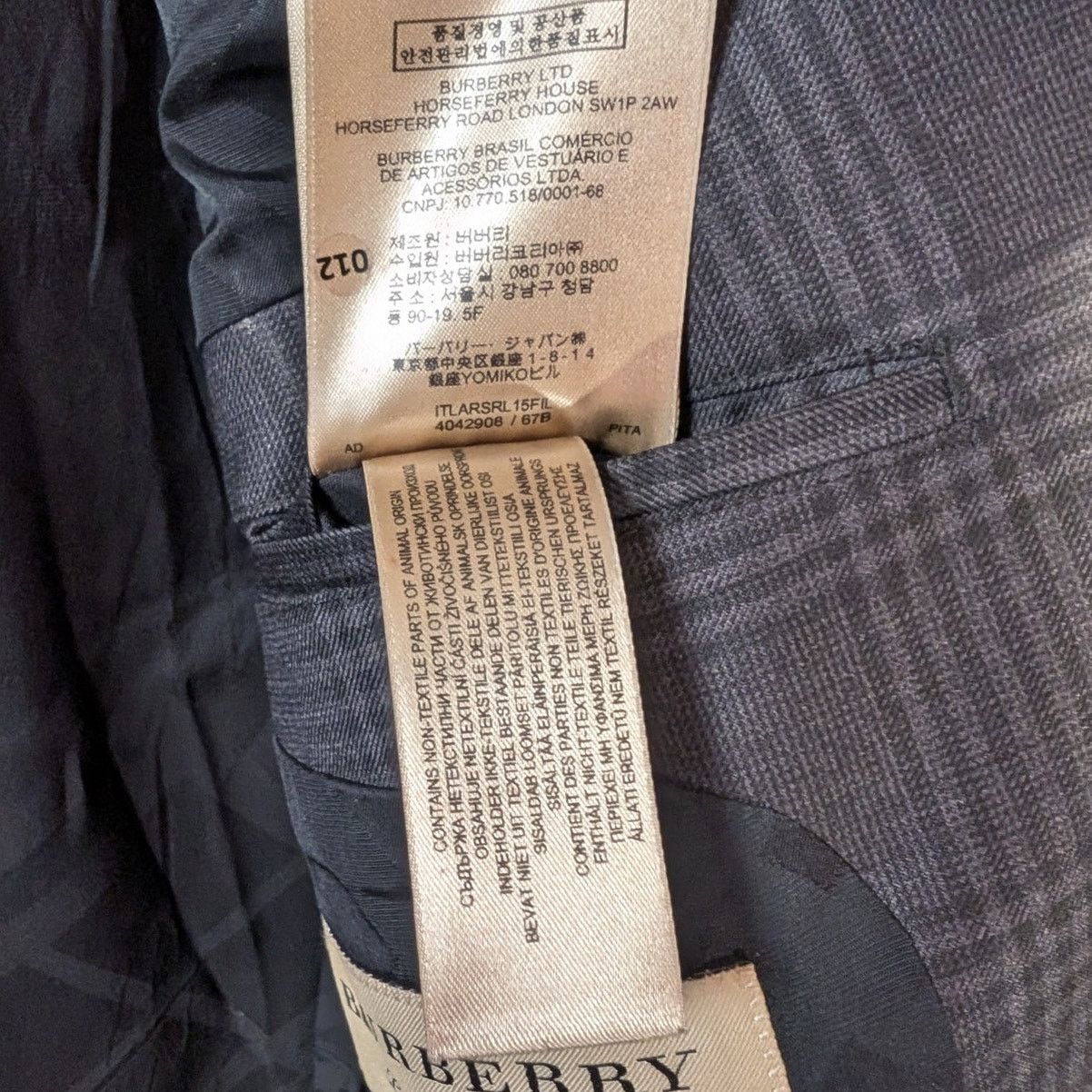 Burberry Burberry Men's Plaid TWO-Piece Suit 52R 42R US Made in Italy Size 42R - 10 Thumbnail