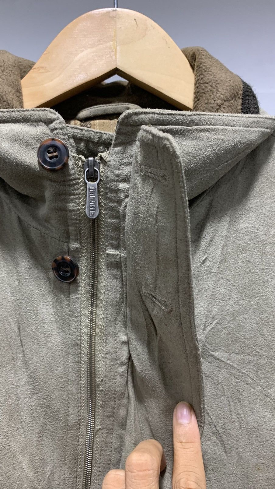 Vintage 🔥Vtg Nicole St Gilles Paris Suede Jacket Size US L / EU 52-54 / 3 - 7 Thumbnail