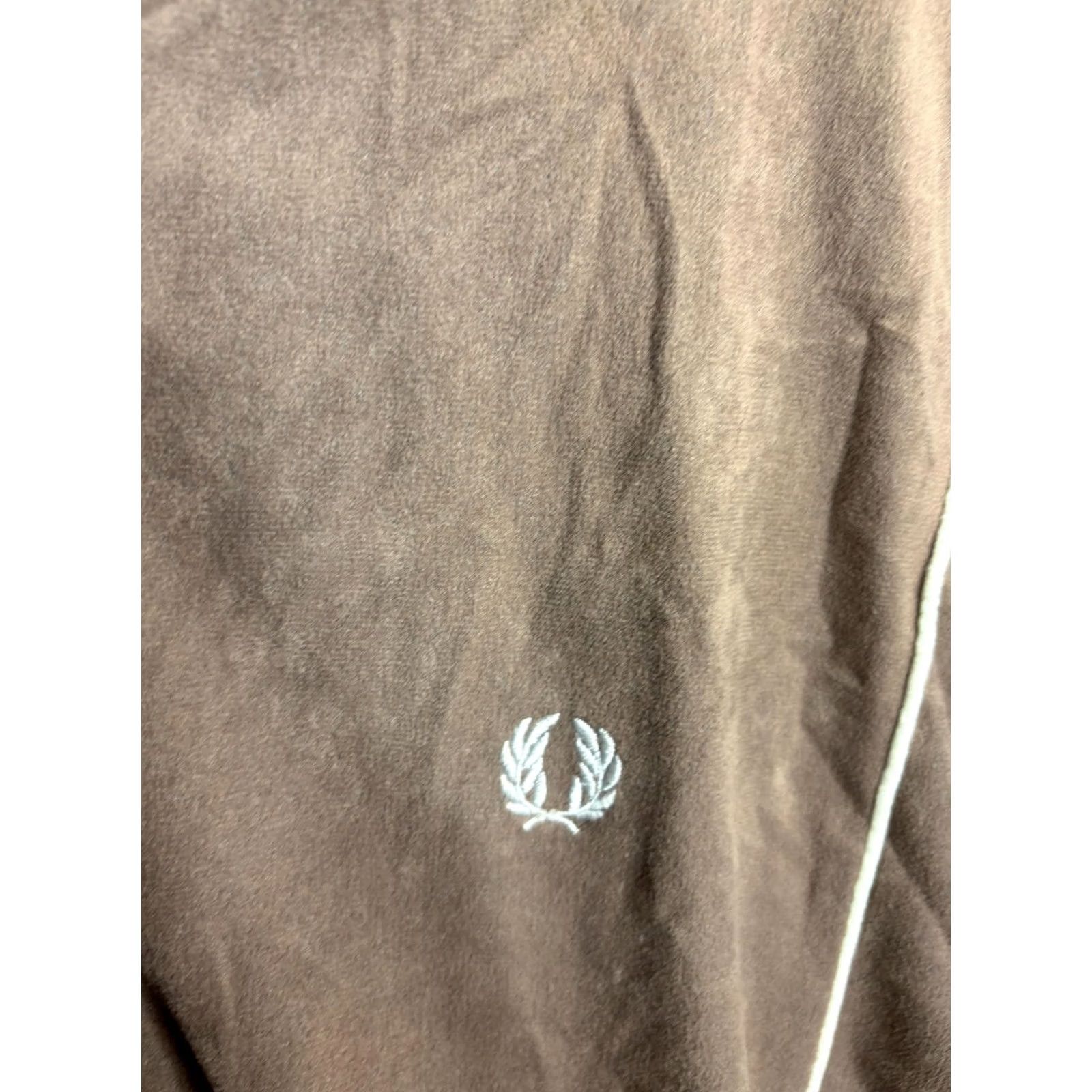 Fred Perry Fred Perry Track Jacket Mens Small Brown Sportswear Full Zip Lined Size US S / EU 44-46 / 1 - 5 Thumbnail