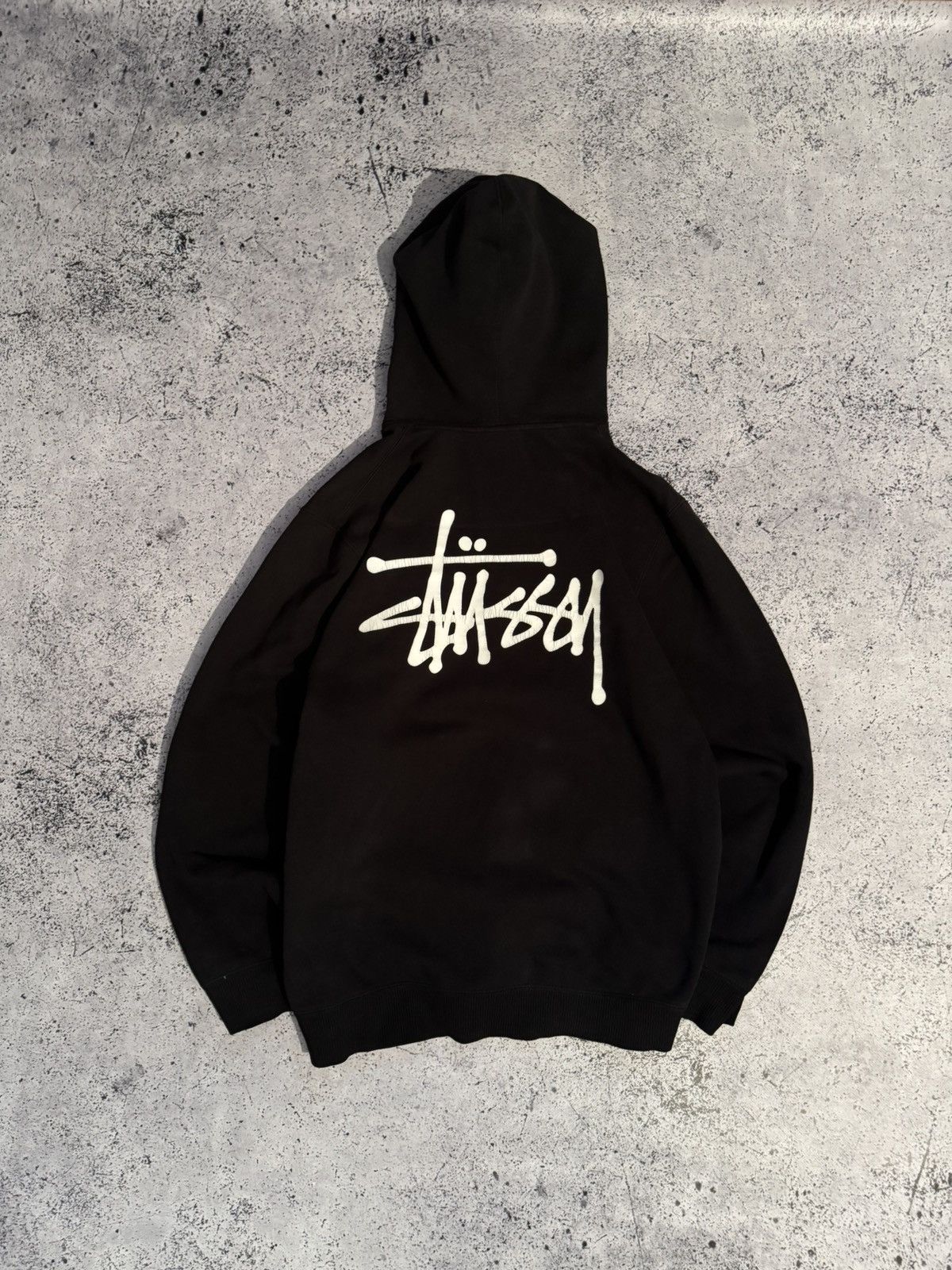 Stussy Streetwear * Stussy. Stussy Big Logo Black Hoodie Size US M / EU 48-50 / 2 - 1 Thumbnail