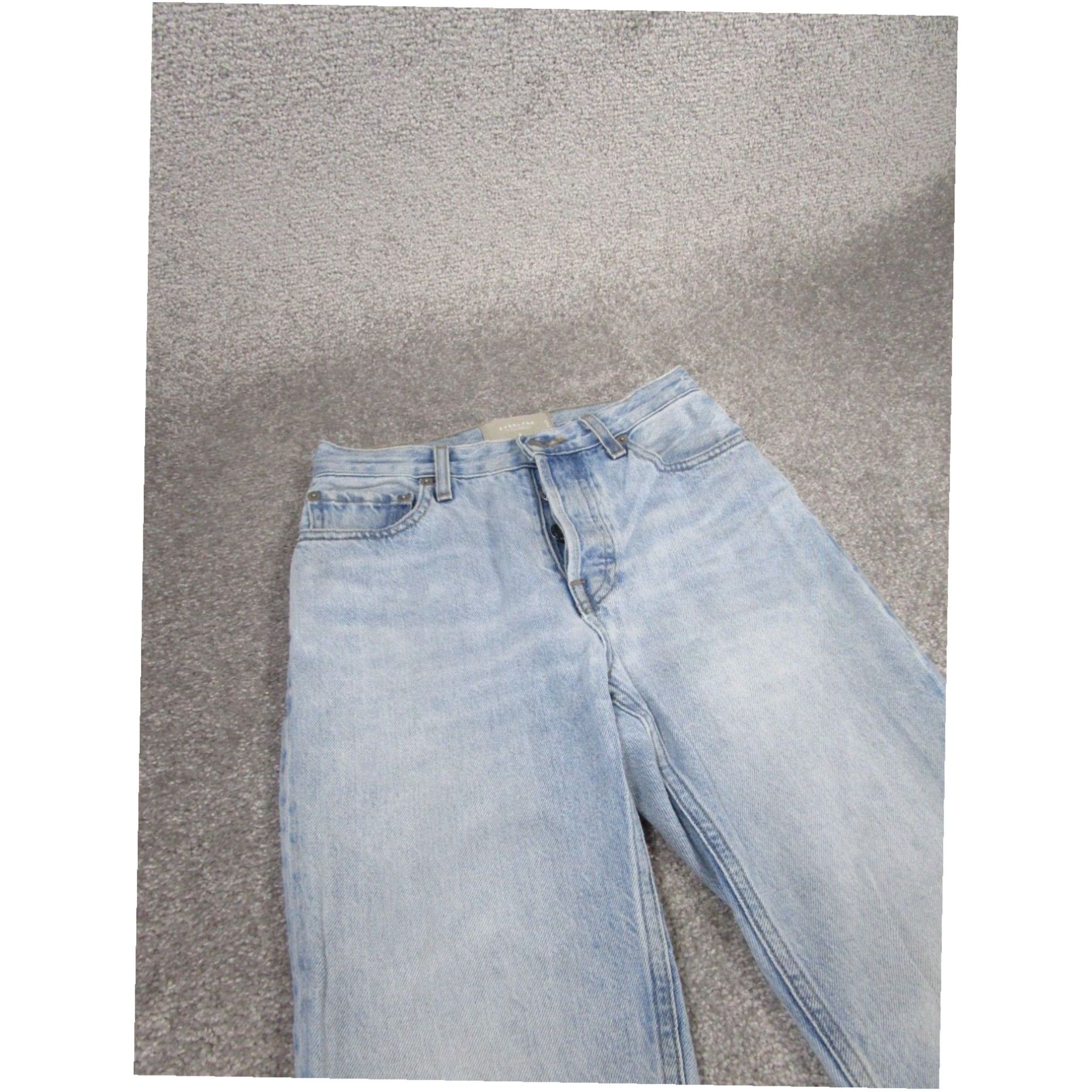 Everlane Everlane 90s Cheeky Ankle Jeans Womens 23 Light Blue Denim Mid Rise Size 40" / US 18 - 3 Thumbnail