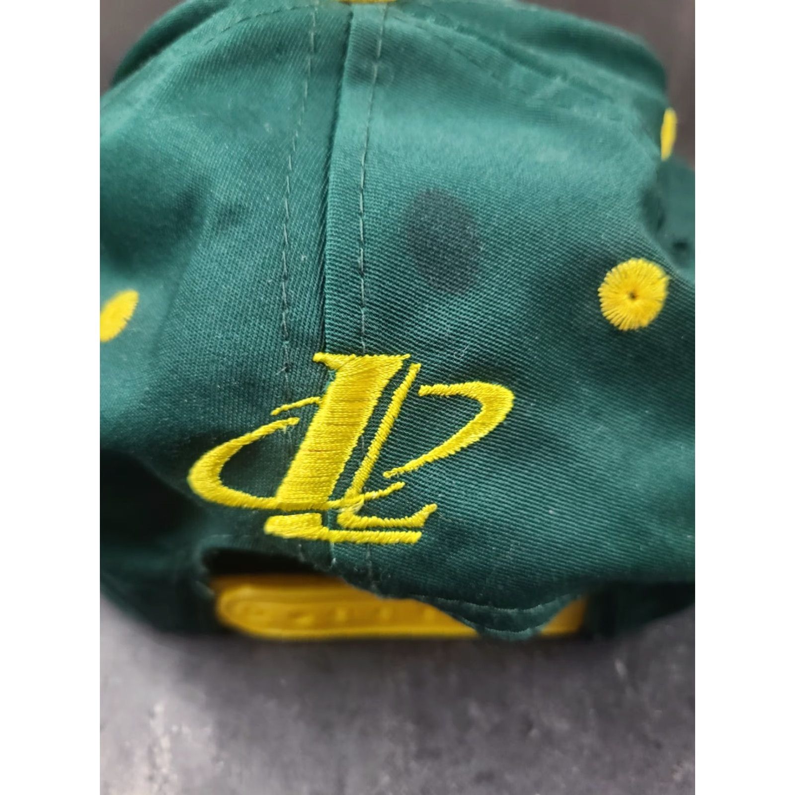 Logo Athletic VINTAGE Green Bay Packers Logo Athletic 90s Snapback Hat Cap Men One Size Green Adjustable Breathable Lightweight Stadium Casual Workwear WW2 Size ONE SIZE - 7 Thumbnail