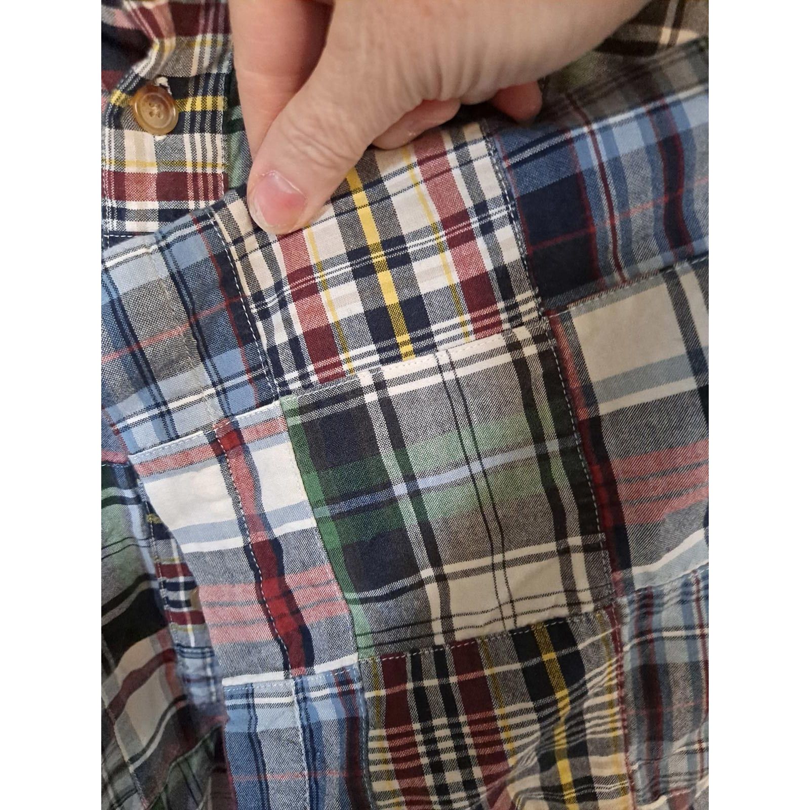 Orvis Orvis Patchwork 1/4 Button Shirt 100% Cotton Size Large Size US L / EU 52-54 / 3 - 6 Thumbnail