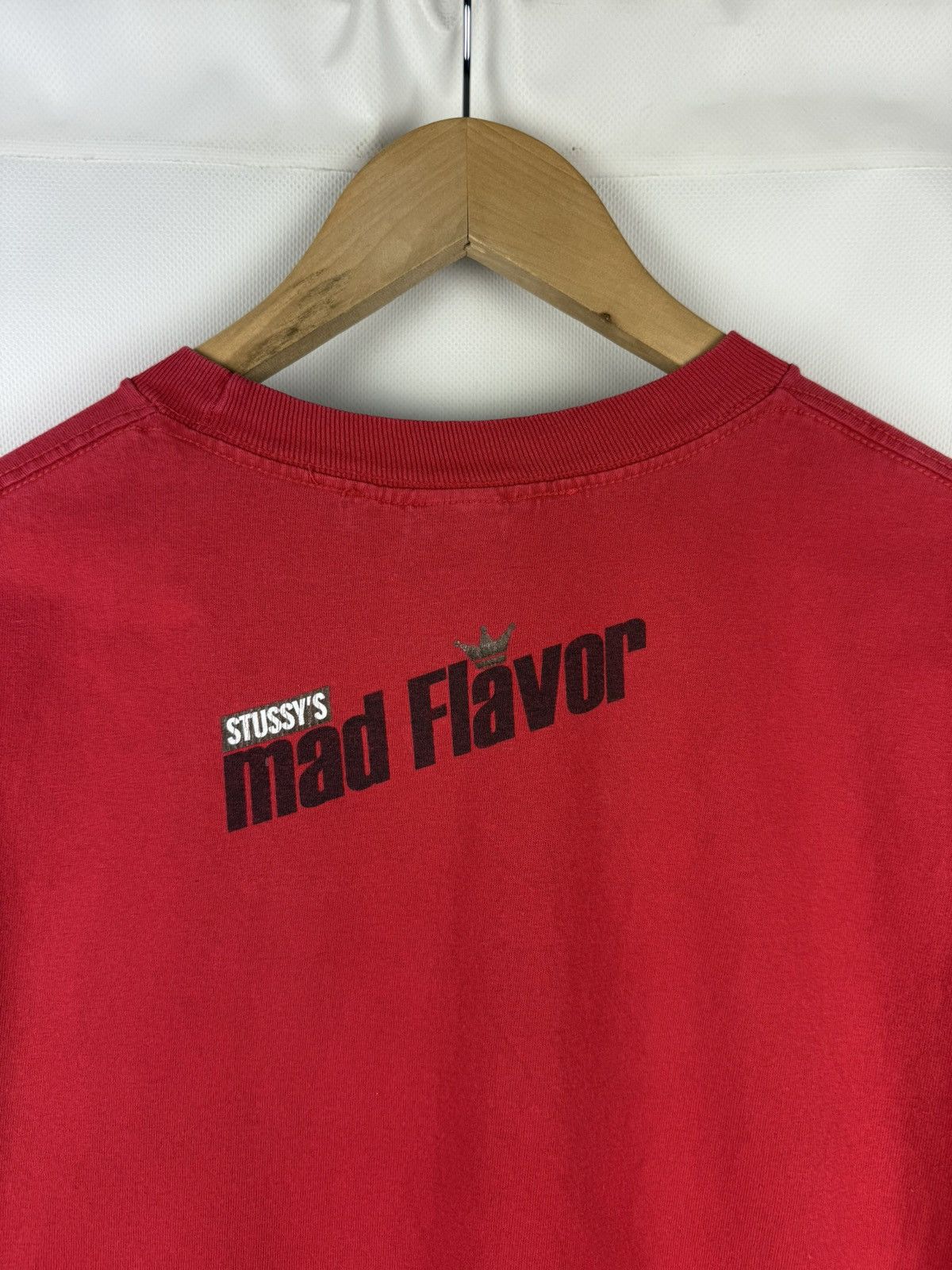 Stussy × Vintage Stussy Mad Flavor Vintage Y2K Men’s Big Logo T Shirt Size L Size US L / EU 52-54 / 3 - 22 Thumbnail