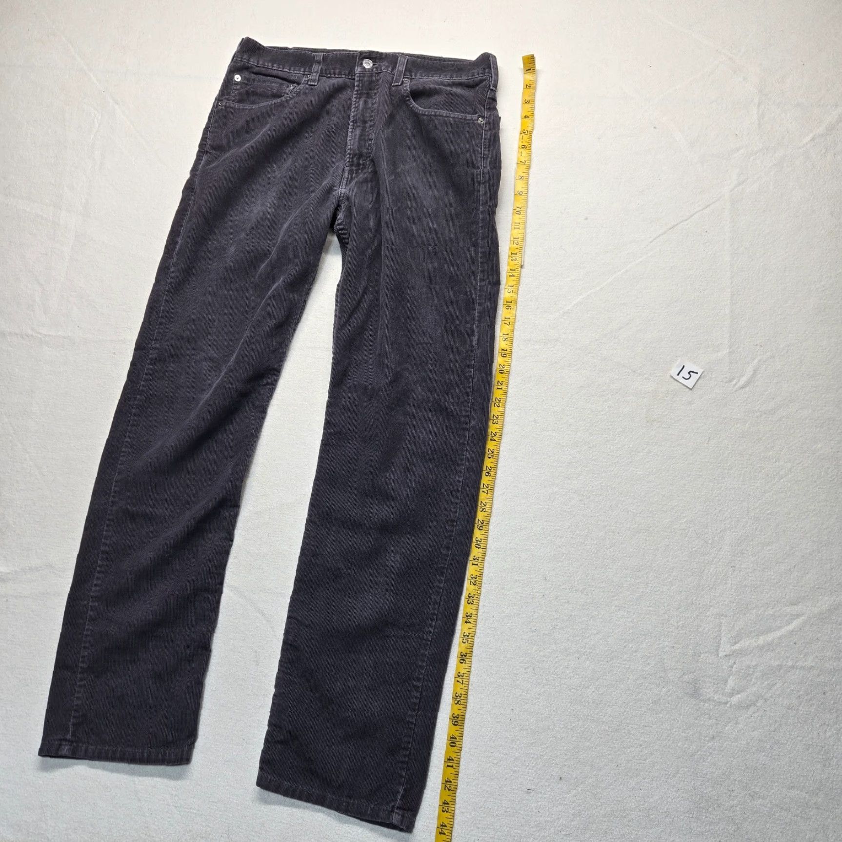 Levi's Levi's 505 Regular Fit Black Denim Jeans Adult Men's 34 x 34 Size US 34 / EU 50 - 7 Thumbnail
