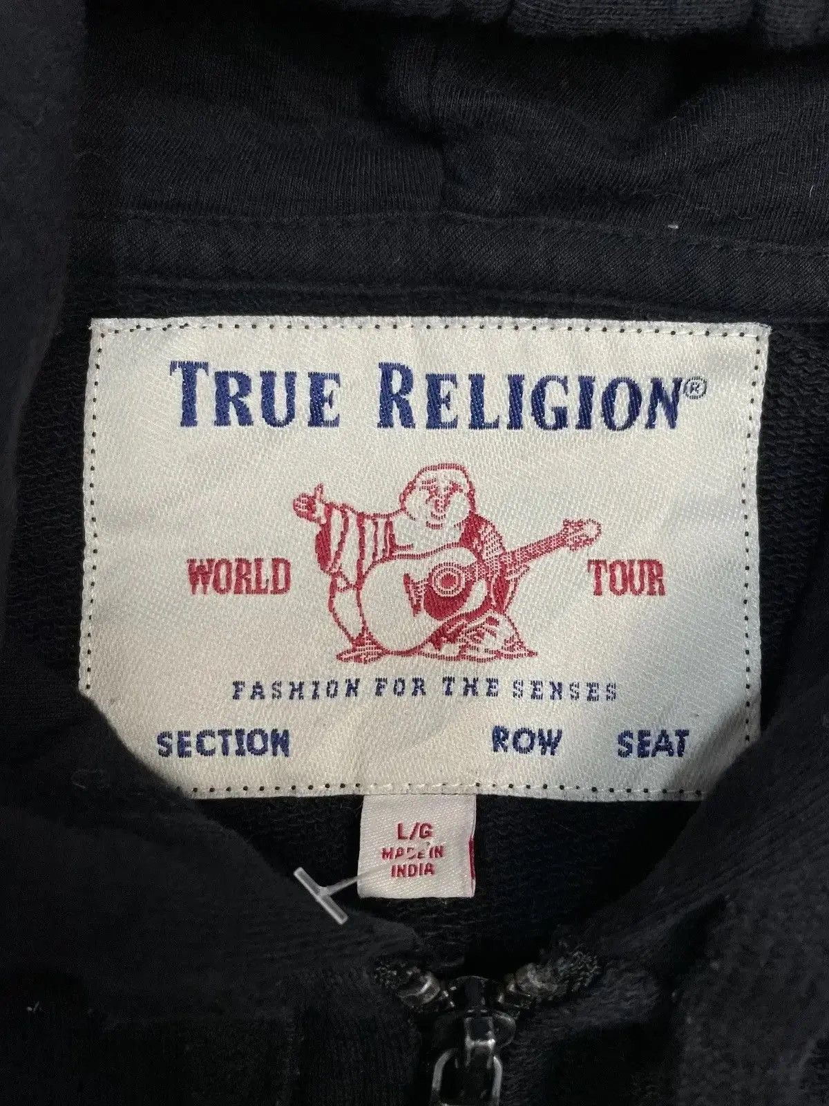Japanese Brand × True Religion Vintage True Religion Y2K Avantgarde Zip Hoodie Size US L / EU 52-54 / 3 - 9 Thumbnail