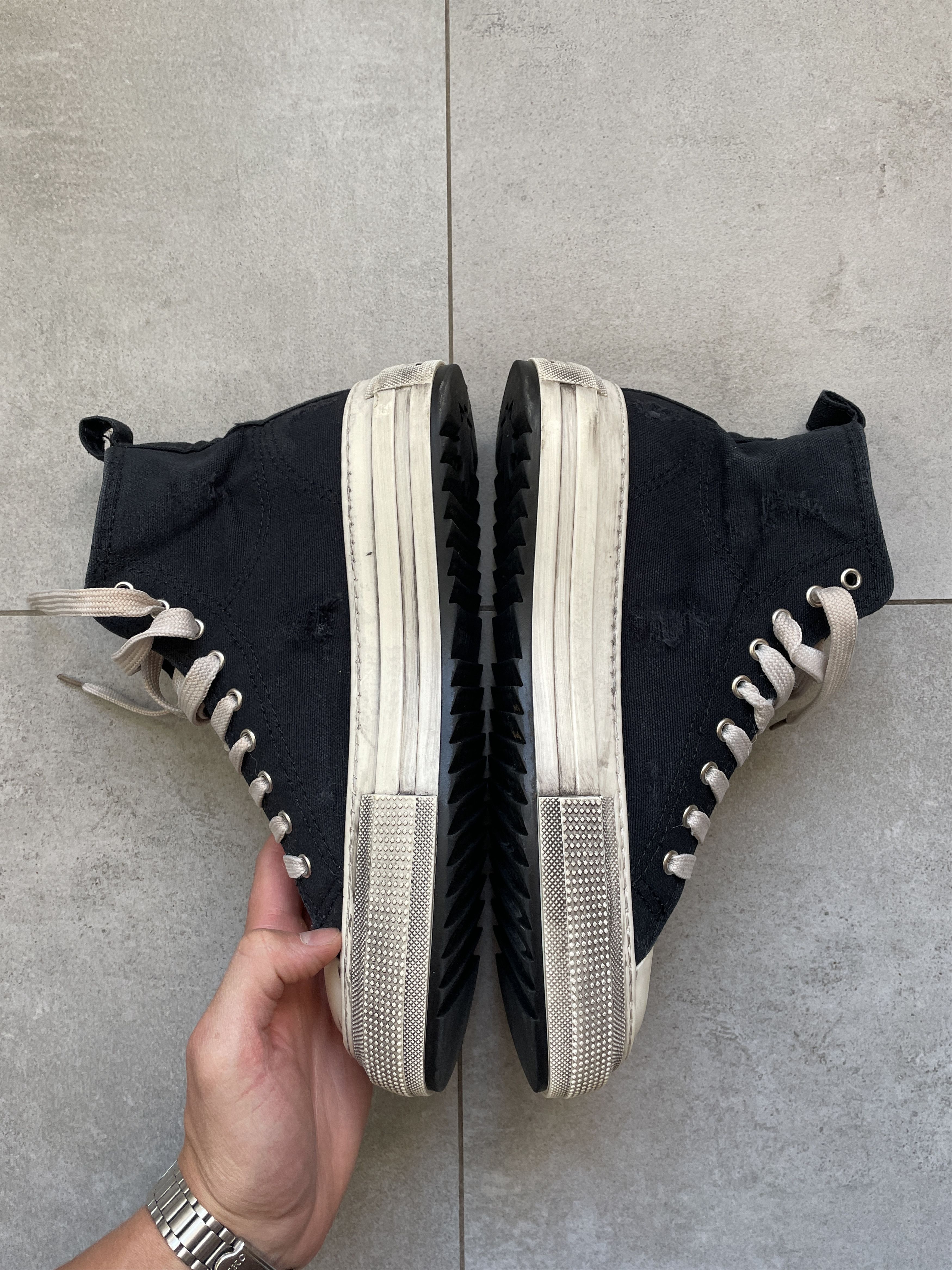 Dsquared2 DSQUARED2 DSQ2 DISTRESSED TYPE NAVY BERLIN HIGH TOPS Size US 7 / EU 40 - 4 Thumbnail