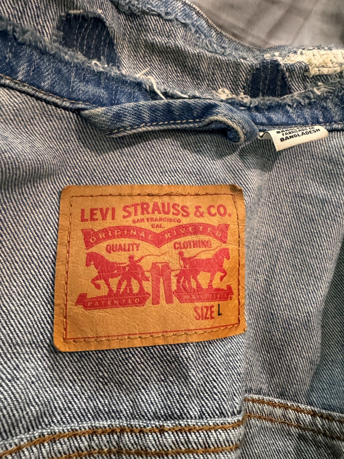 Levi's Vintage Jean jacket Size US L / EU 52-54 / 3 - 3 Thumbnail