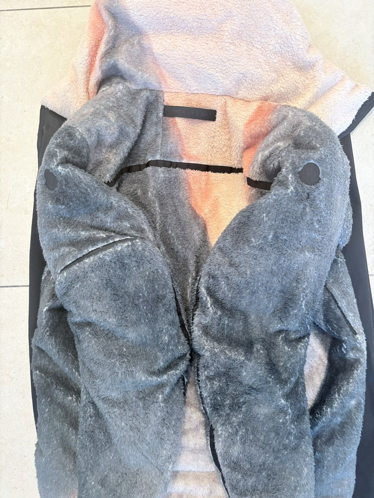 1017 ALYX 9SM × Moncler Printed Fleece Goose Down Coat Size US XXL / EU 58 / 5 - 12 Thumbnail