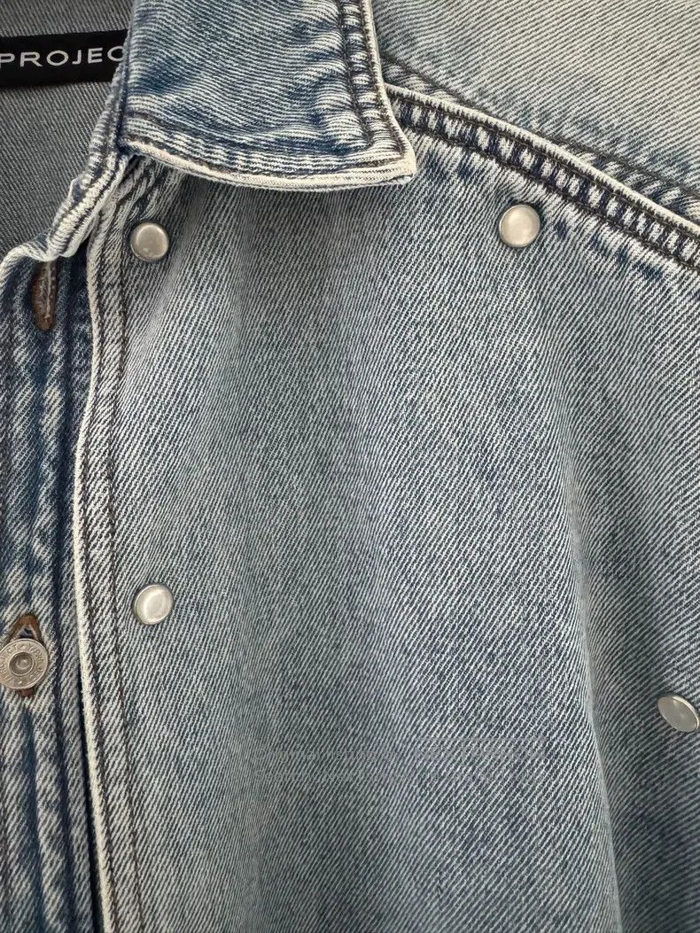 Y/Project Y/Project Asymmetrical button blue denim shirt jacket Size US XL / EU 56 / 4 - 4 Thumbnail