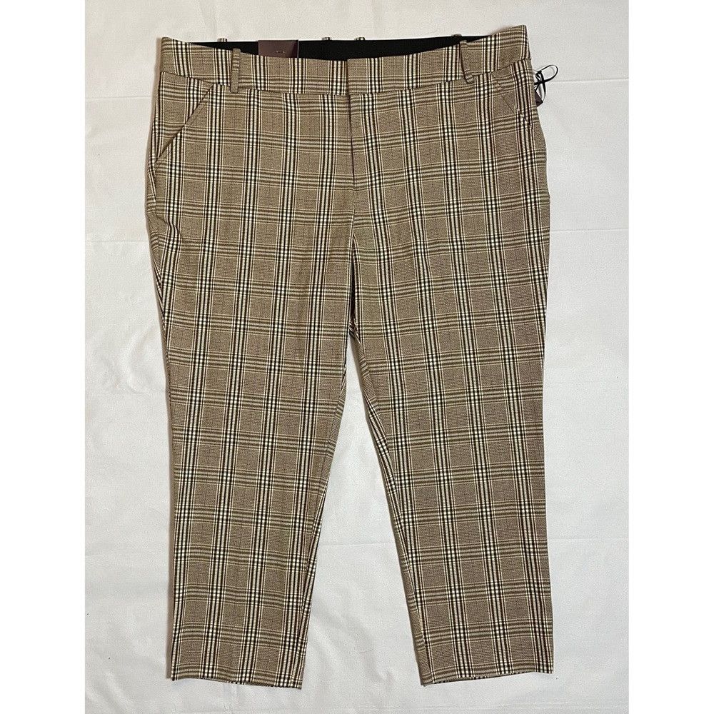 Other NWT New Ava & Viv Mid-Rise Plaid Ankle Length Pants Size 22 Size 42" / US 20 - 1 Thumbnail