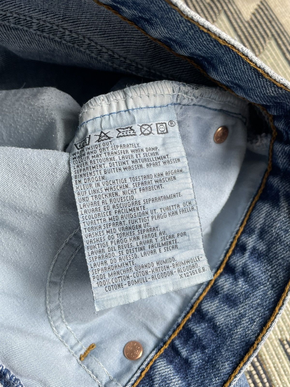 Levi's × Vintage Vintage Levi’s 511 Orange Tab Denim Blue Jeans Size US 34 / EU 50 - 10 Thumbnail