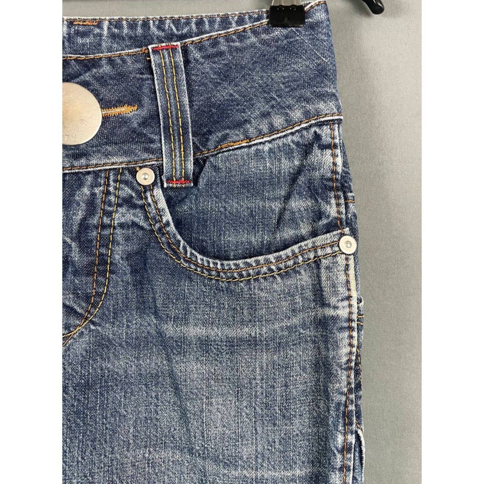 Miss Sixty Miss Sixty Womens Jeans Skirt Midi Blue Cotton Zipper Size S Casual Dressy Midi Skirt Womens Size 28" / US 6 / IT 42 - 6 Thumbnail